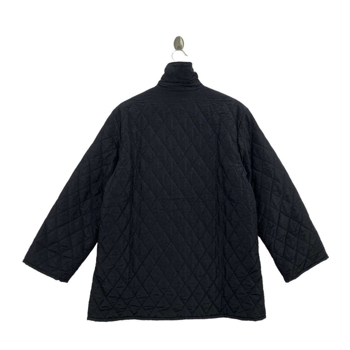 Weekend Max Mara WEEKEND By MAX MARA Italy Designer Quilted Black Coat Jacket Size L / US 10 / IT 46 - 8 Thumbnail