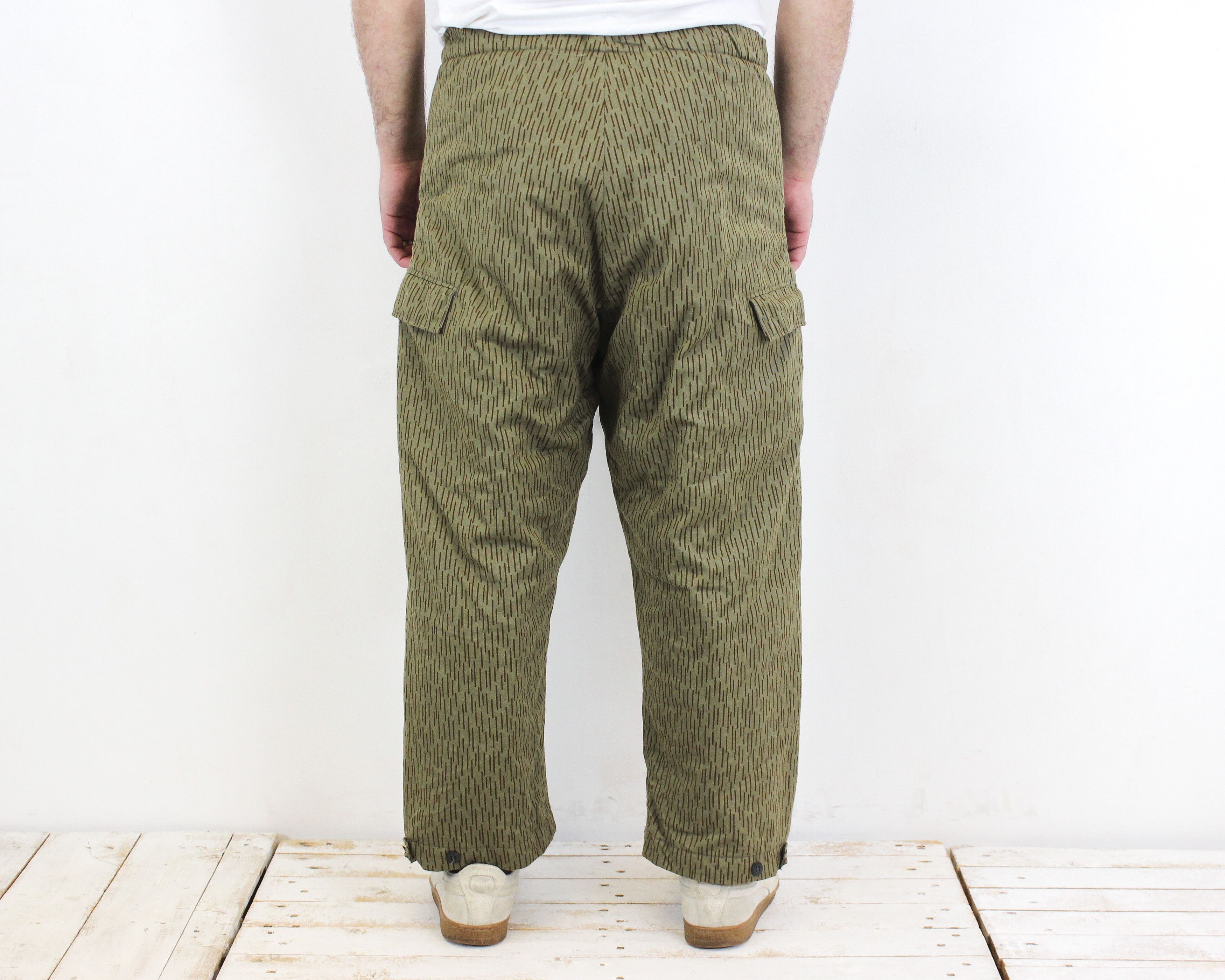Vintage 70s Winter L Camo Strichtarn Pants Sturm Handels Trousers XL Size US 38 / EU 54 - 4 Thumbnail