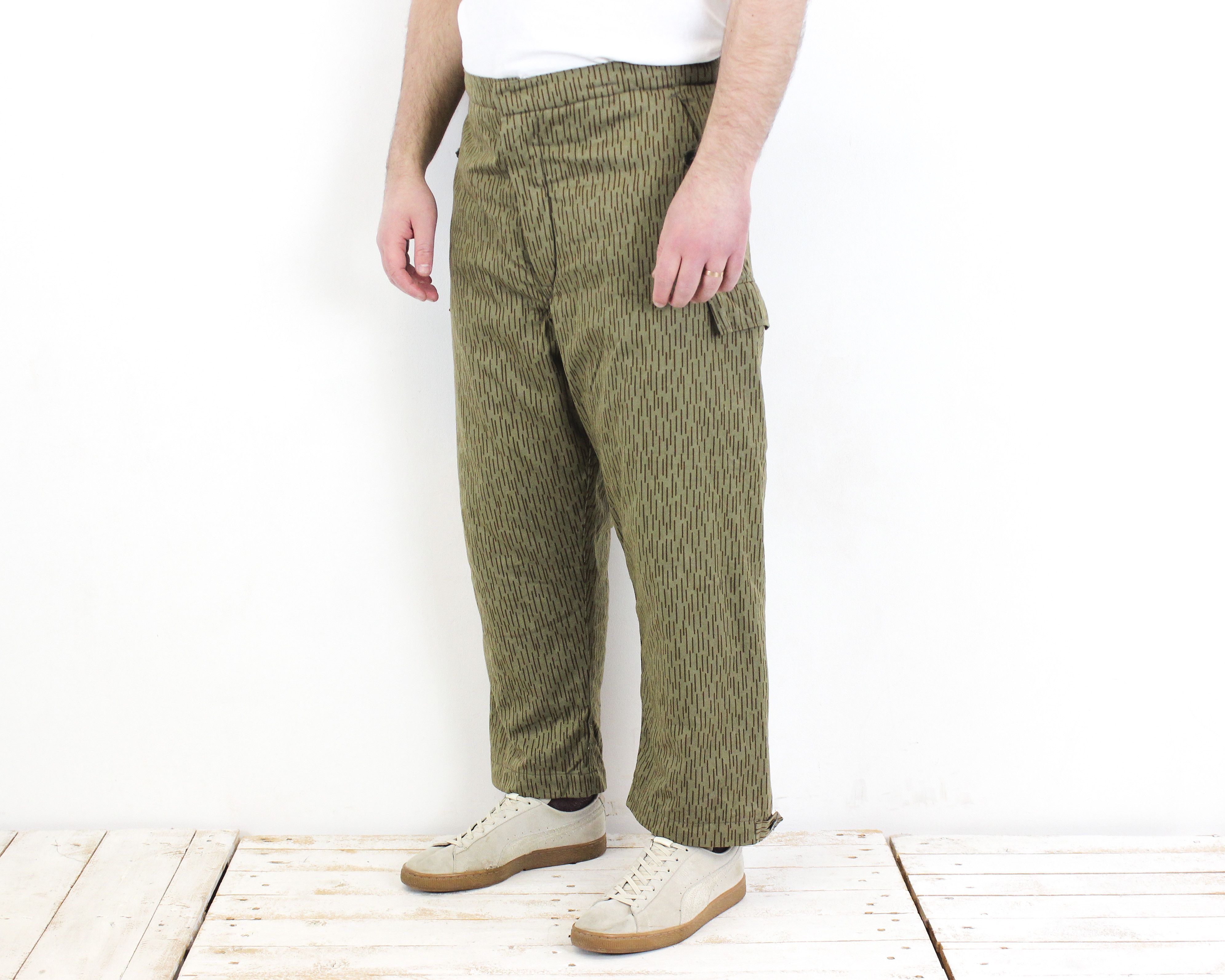 Vintage 70s Winter L Camo Strichtarn Pants Sturm Handels Trousers XL Size US 38 / EU 54 - 1 Thumbnail