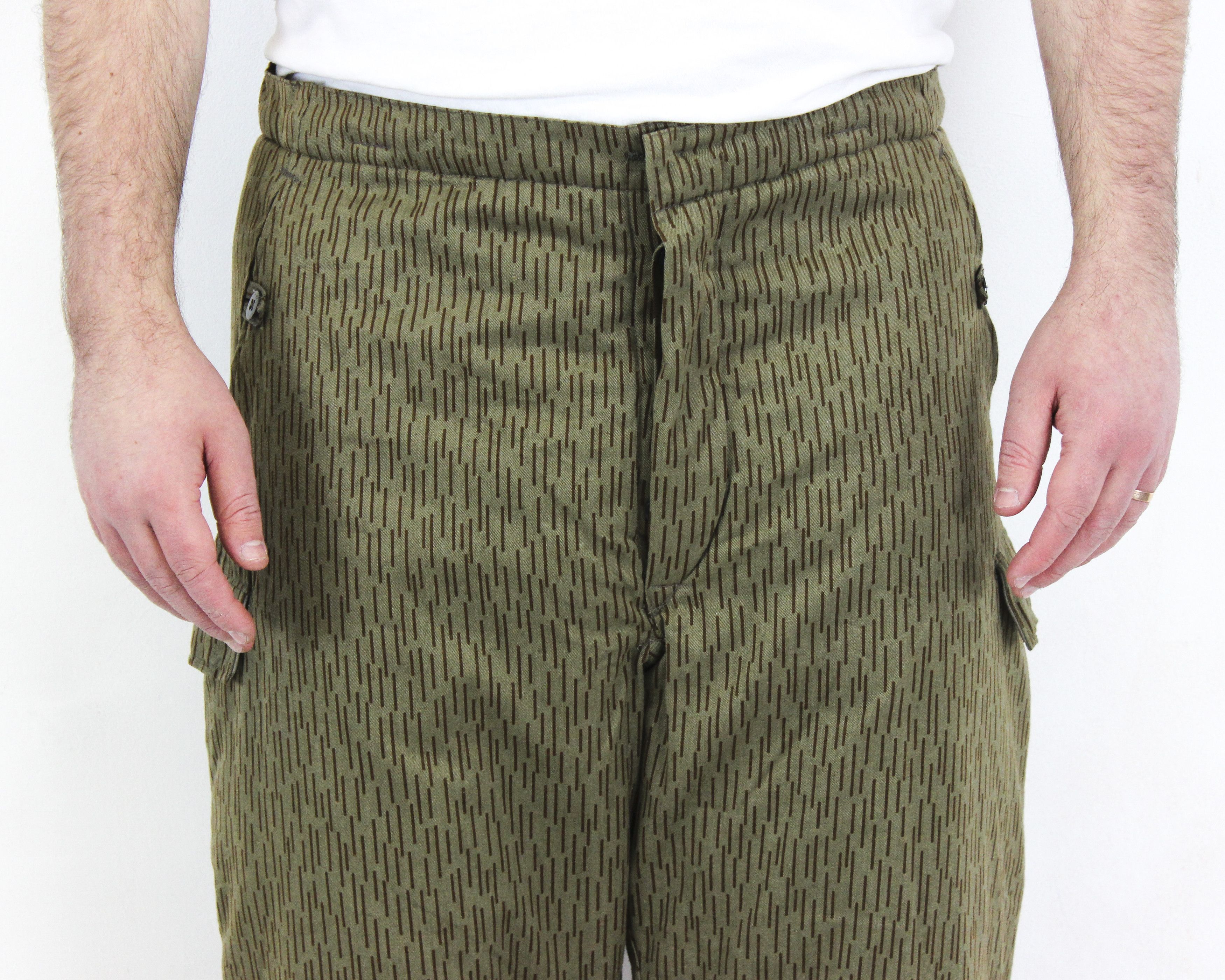 Vintage 70s Winter L Camo Strichtarn Pants Sturm Handels Trousers XL Size US 38 / EU 54 - 6 Thumbnail