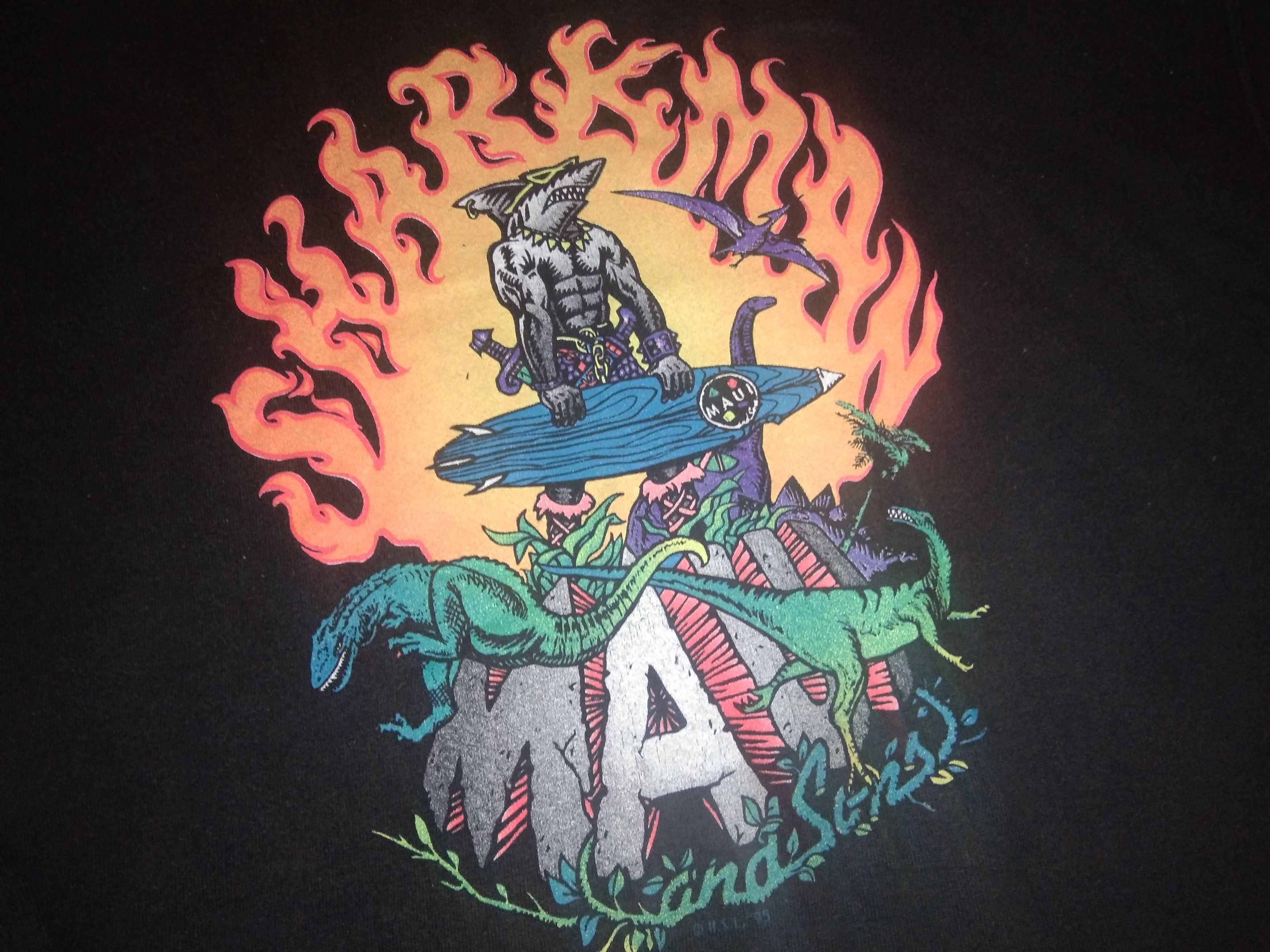 VTG 90s Maui and Sons Sharkman Sweatshirt