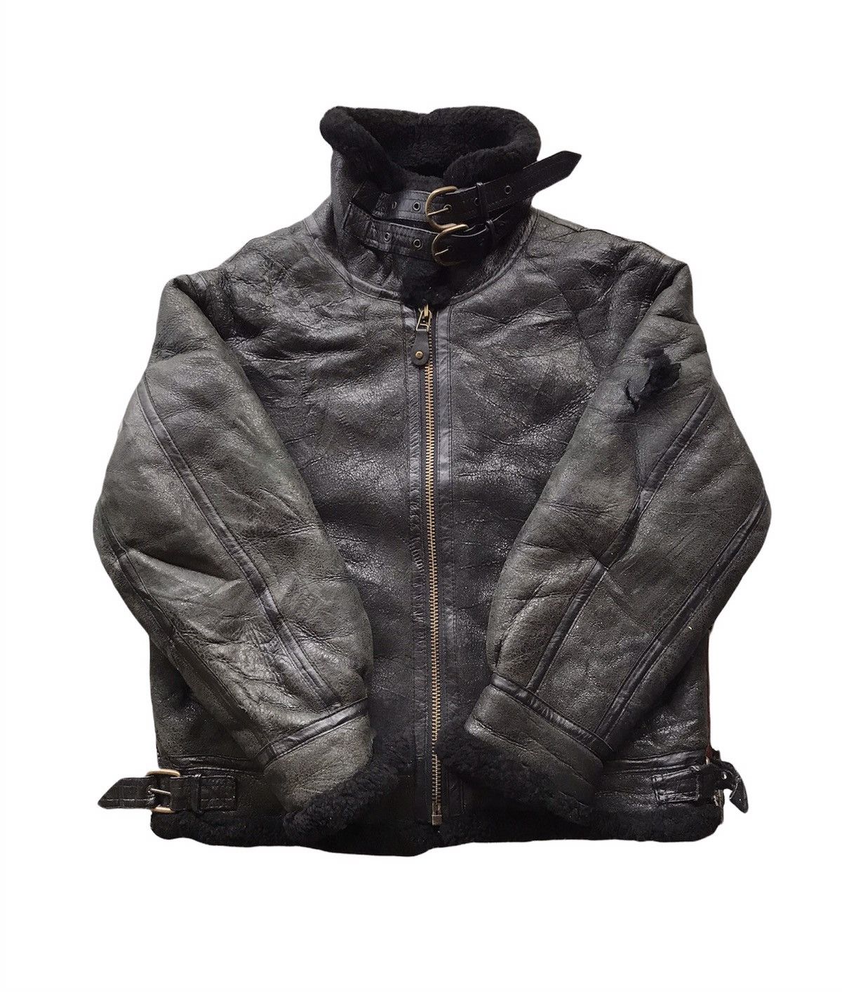 Vintage 🔥RARE🔥 B-3 Vintage Wind Armor Leather Jacket 23M5658 Size US L / EU 52-54 / 3 - 9 Thumbnail