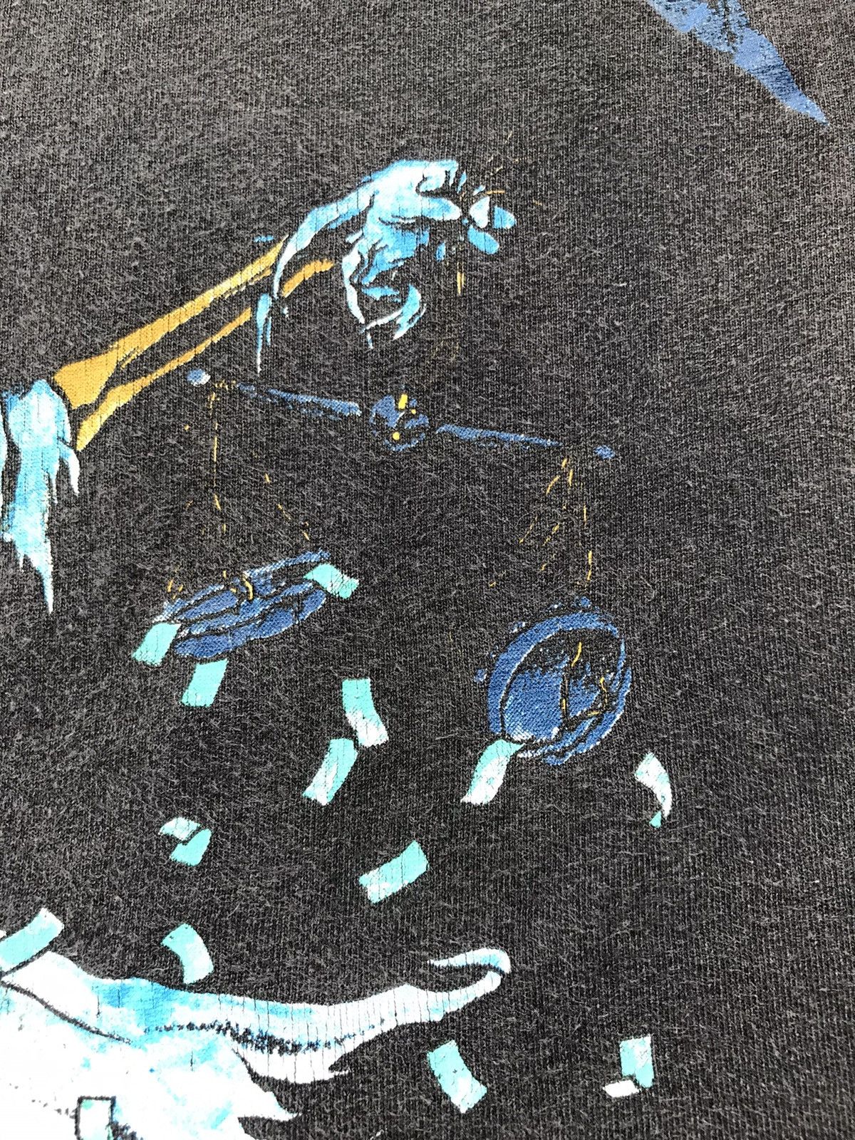 Band Tees 80s Vintage Metallica Their Money Tips Band Tee Tshirt Size US L / EU 52-54 / 3 - 3 Thumbnail