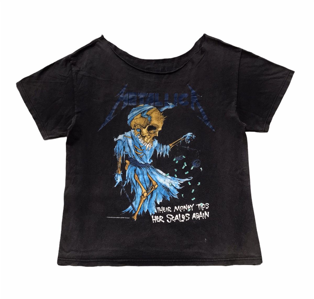 Band Tees 80s Vintage Metallica Their Money Tips Band Tee Tshirt Size US L / EU 52-54 / 3 - 1 Thumbnail