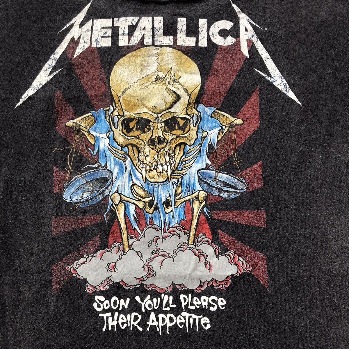 Band Tees 80s Vintage Metallica Their Money Tips Band Tee Tshirt Size US L / EU 52-54 / 3 - 7 Thumbnail