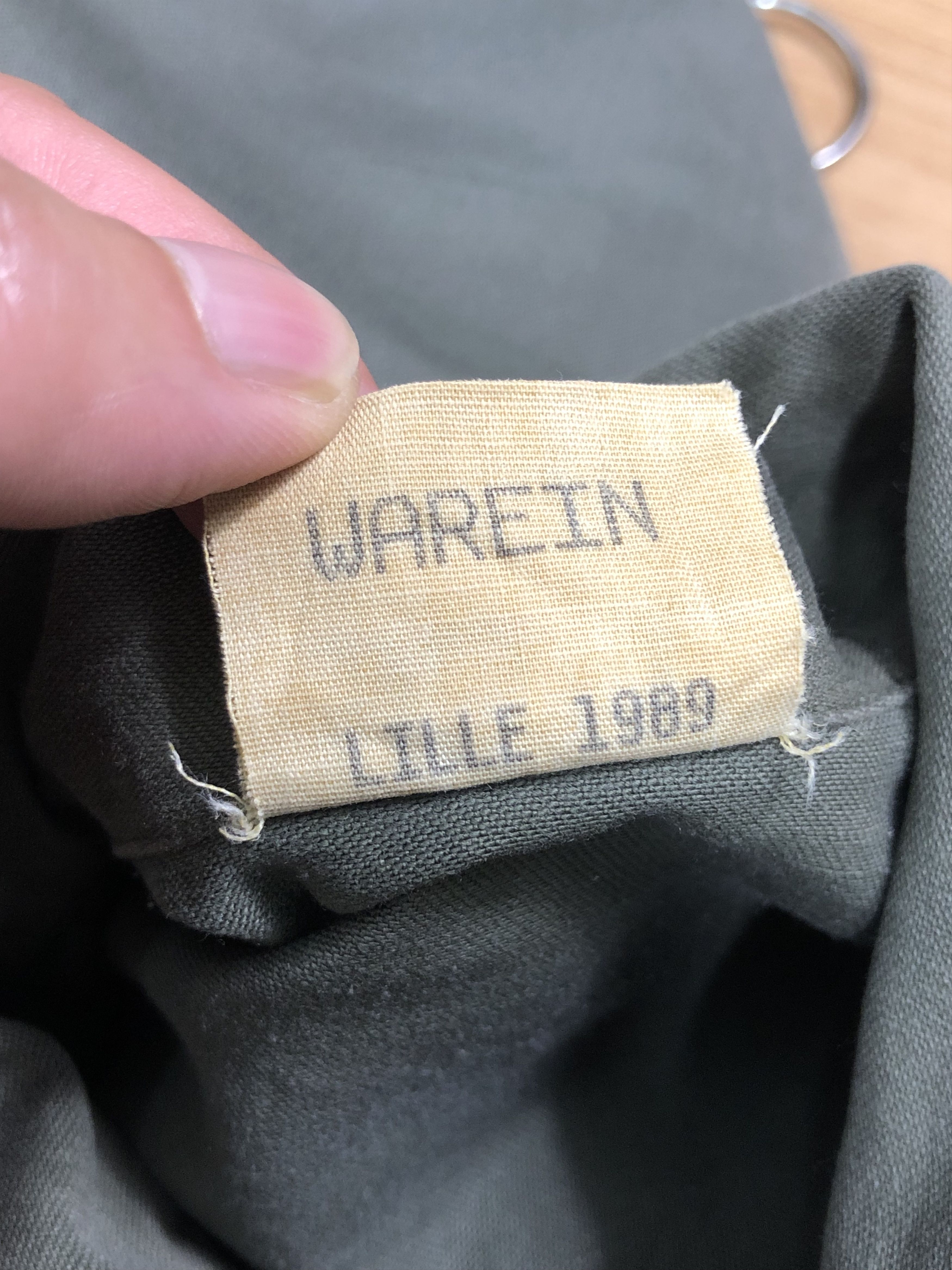VINTAGE 80’S FRENCH LILLE 1989 MILITARY 6070/9000 JACKET