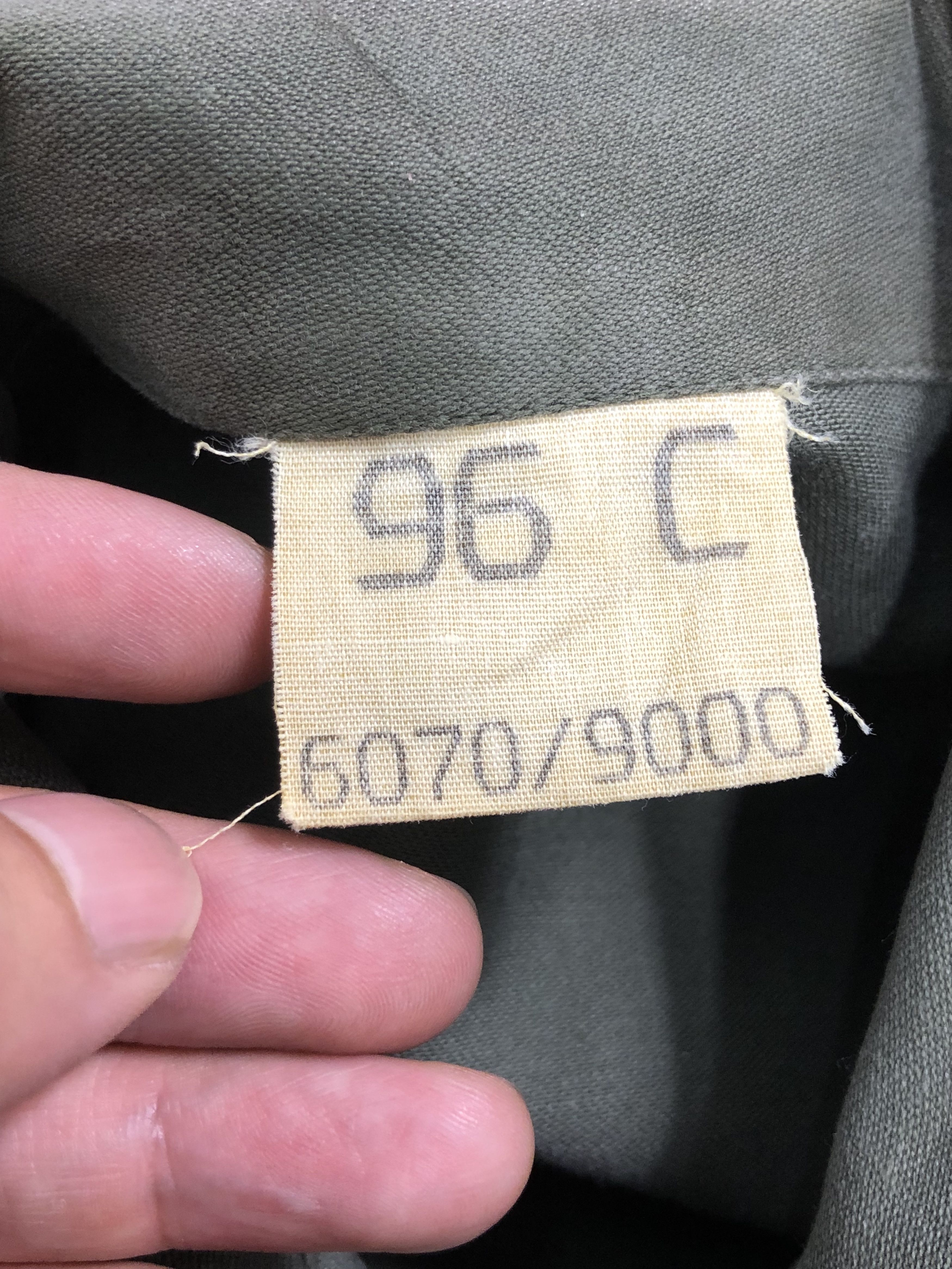 VINTAGE 80’S FRENCH LILLE 1989 MILITARY 6070/9000 JACKET