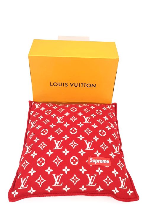 Louis Vuitton x Supreme Monogram Throw Pillow - Red Pillows, Pillows &  Throws - LOUSU20864
