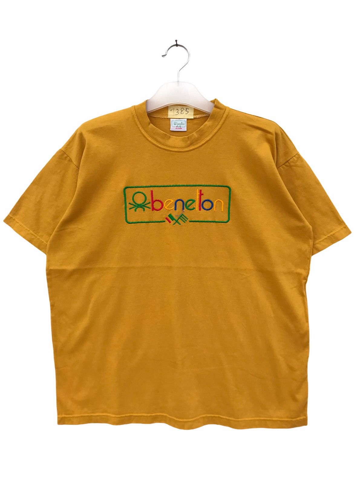 Benetton Vintage Benetton Spellout Tees Size US L / EU 52-54 / 3 - 1 Thumbnail