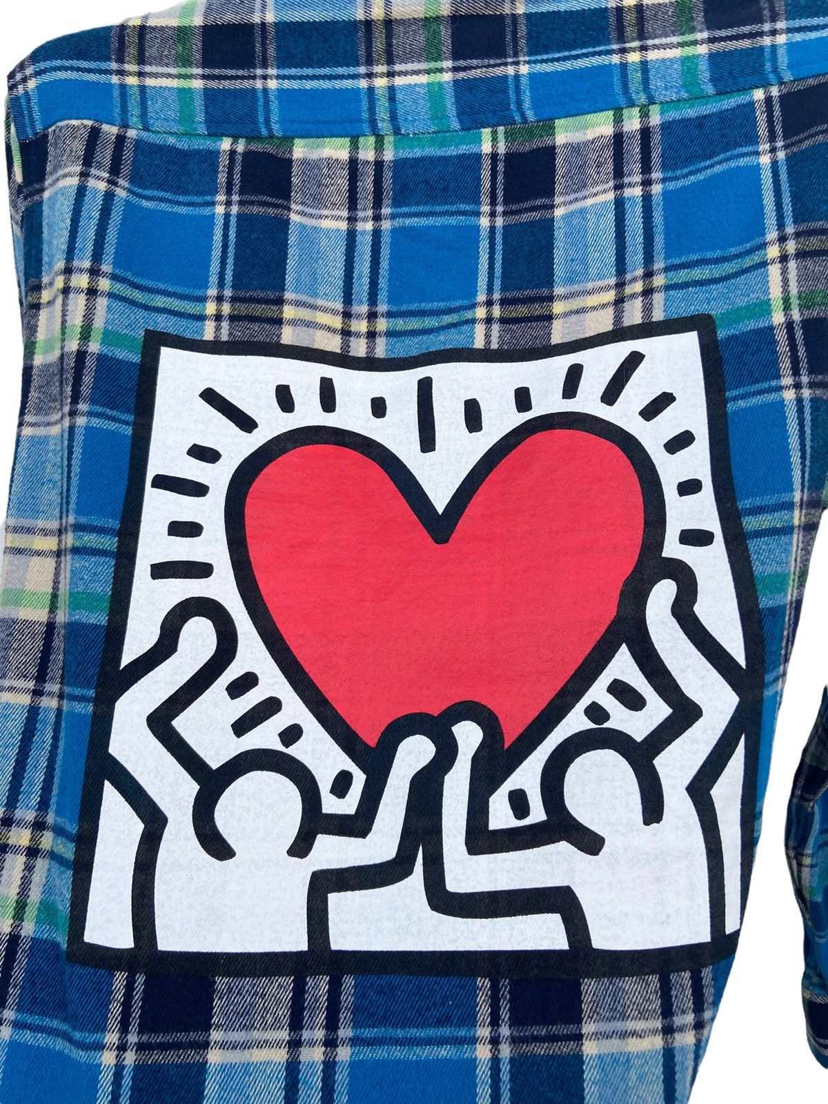 Japanese Brand Keith Haring X Browny Flannel Shirt Size US M / EU 48-50 / 2 - 5 Thumbnail
