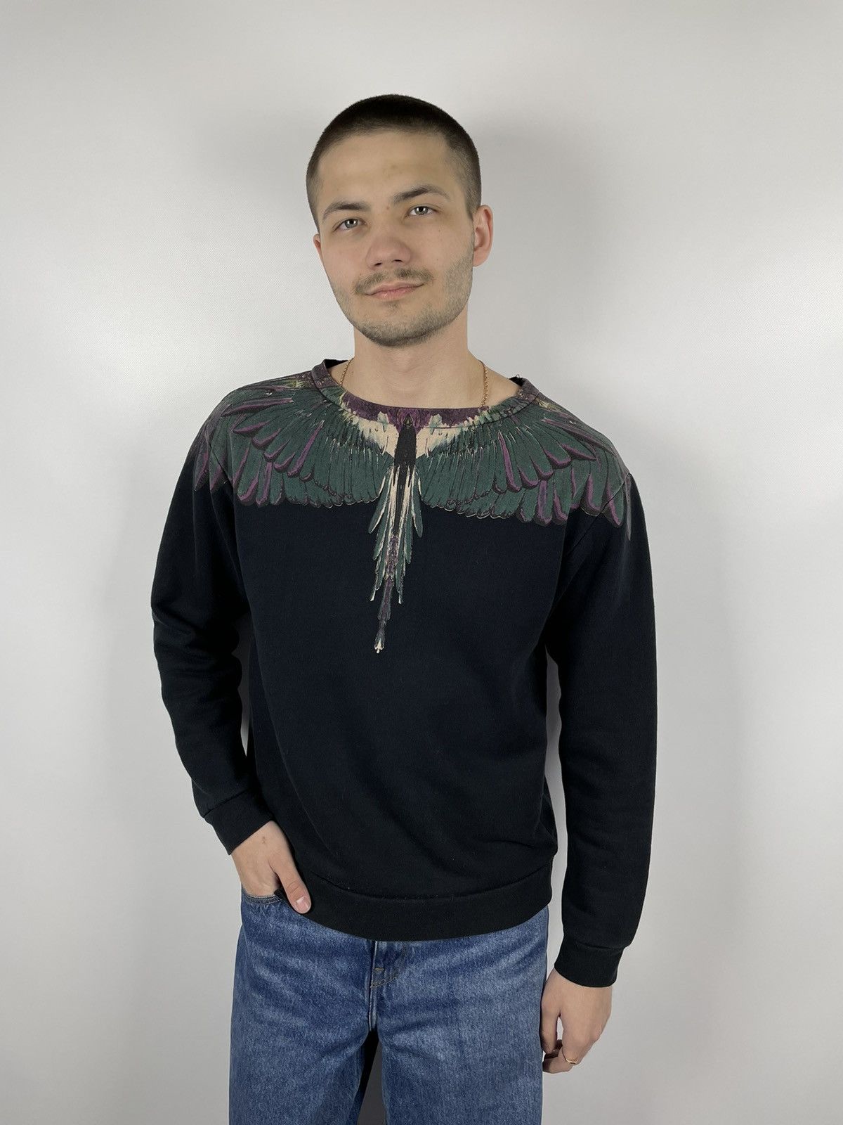 Marcelo Burlon Marcelo Burlon Wings Crewneck Sweatshirt Size US S / EU 44-46 / 1 - 1 Thumbnail