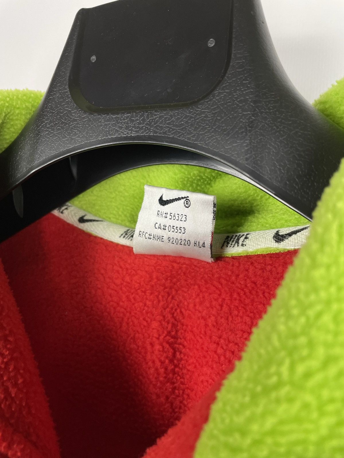 Nike × Vintage Vintage 90s Nike Big Logo 1/3 Zip Fleece Size US M / EU 48-50 / 2 - 9 Thumbnail