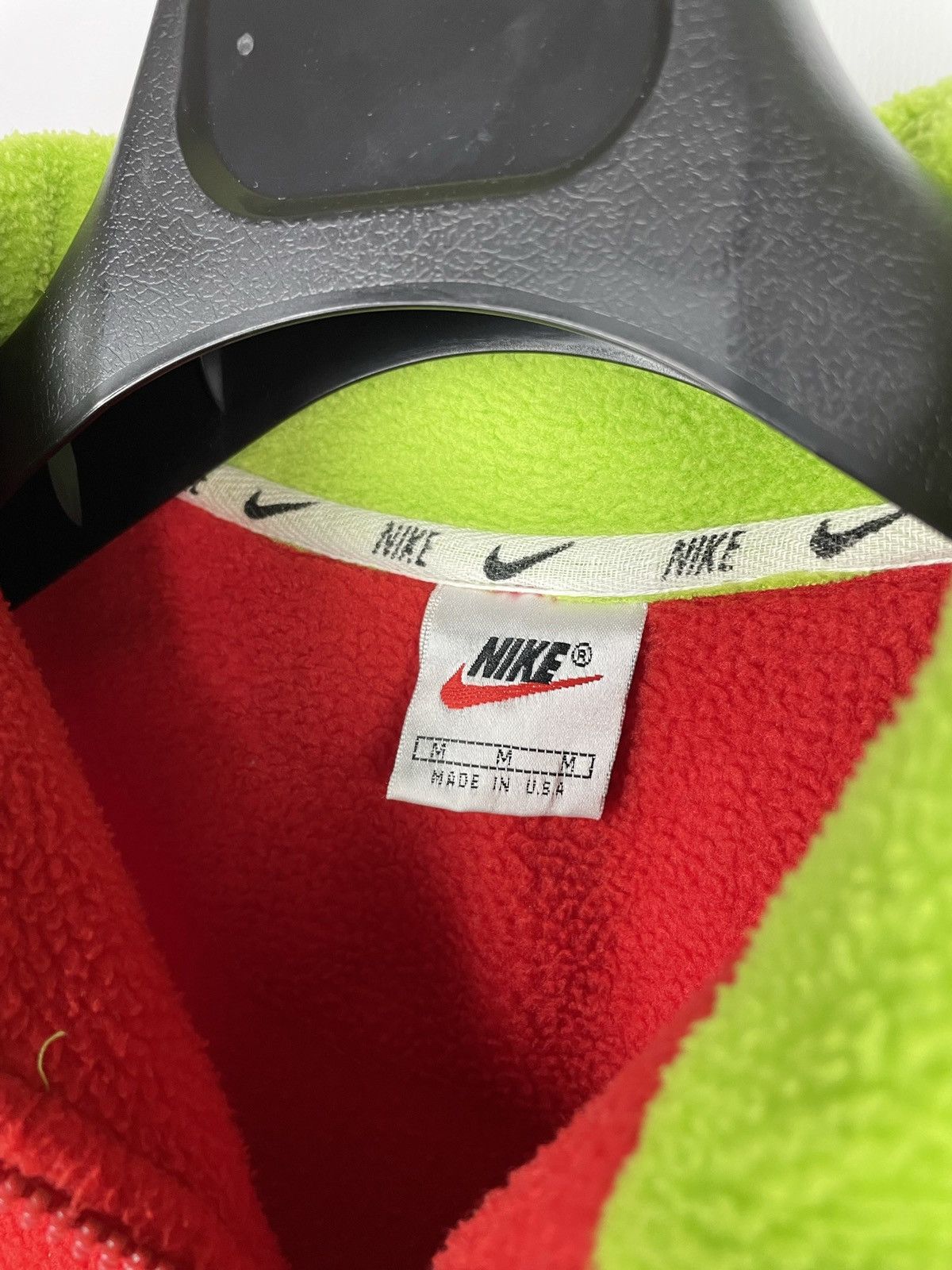 Nike × Vintage Vintage 90s Nike Big Logo 1/3 Zip Fleece Size US M / EU 48-50 / 2 - 8 Thumbnail