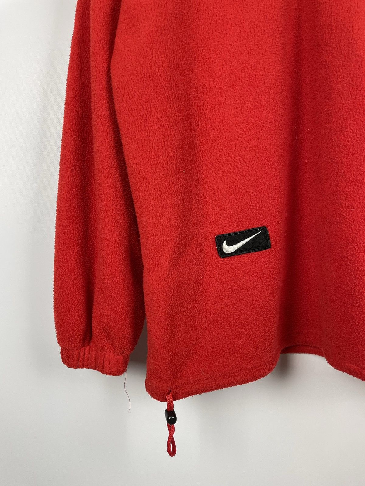 Nike × Vintage Vintage 90s Nike Big Logo 1/3 Zip Fleece Size US M / EU 48-50 / 2 - 6 Thumbnail