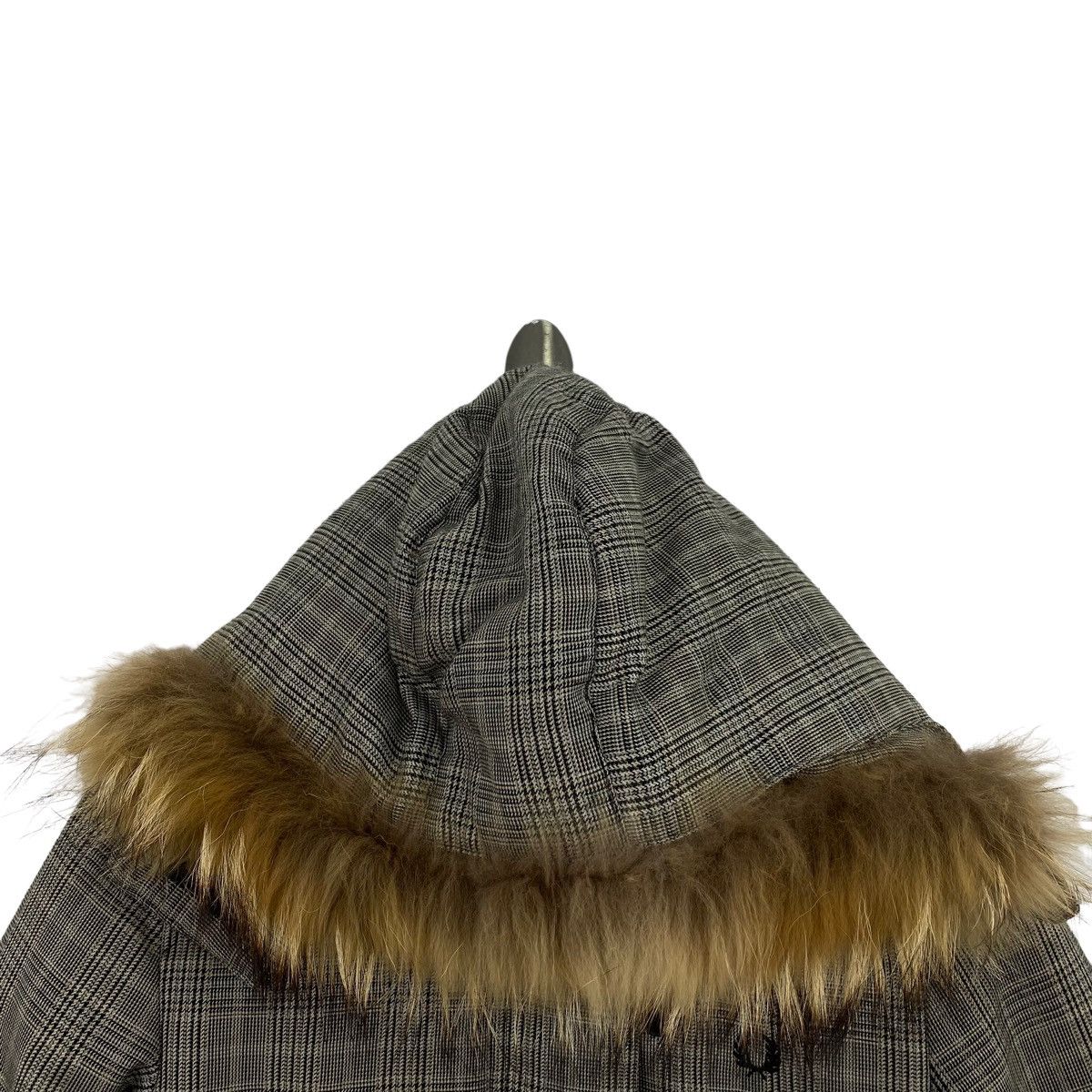Fred Perry FRED PERRY LONDON Tartan Check Zipper Grey Puffer Jacket Size M / US 6-8 / IT 42-44 - 2 Thumbnail
