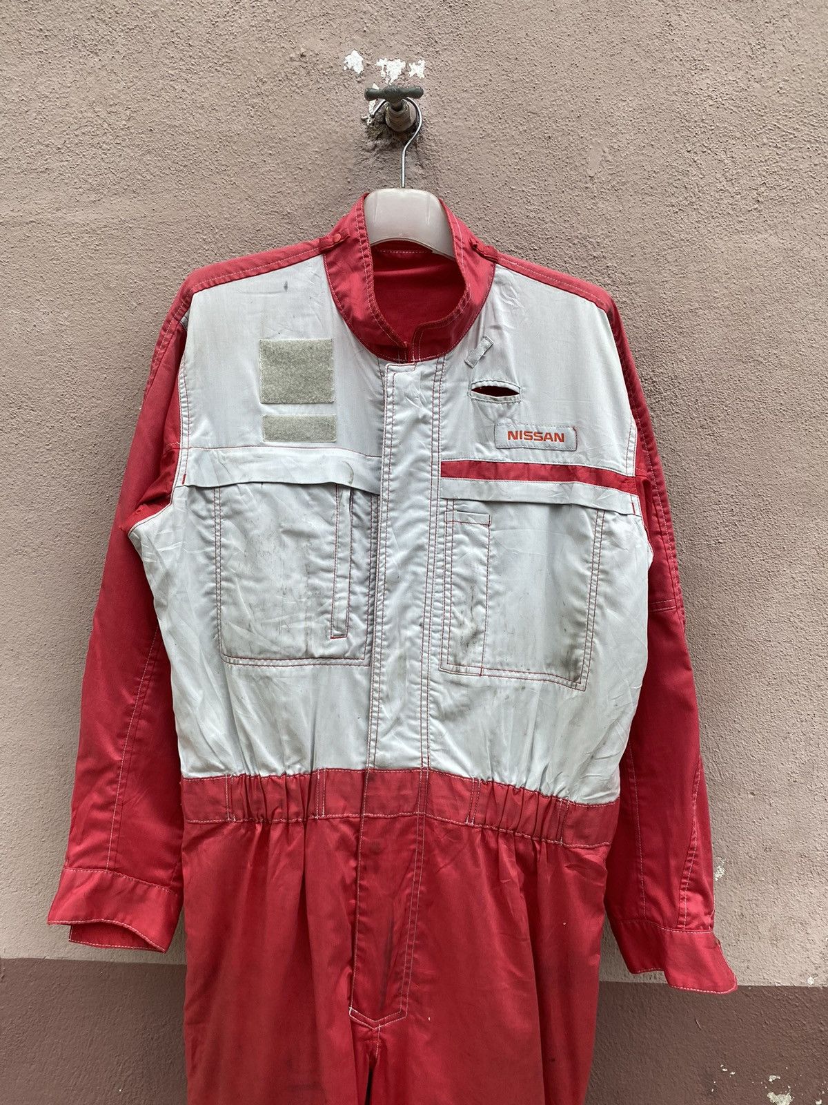 Vintage Vintage Nissan Japan Distressed Overall Jumpsuit Size US 32 / EU 48 - 2 Thumbnail