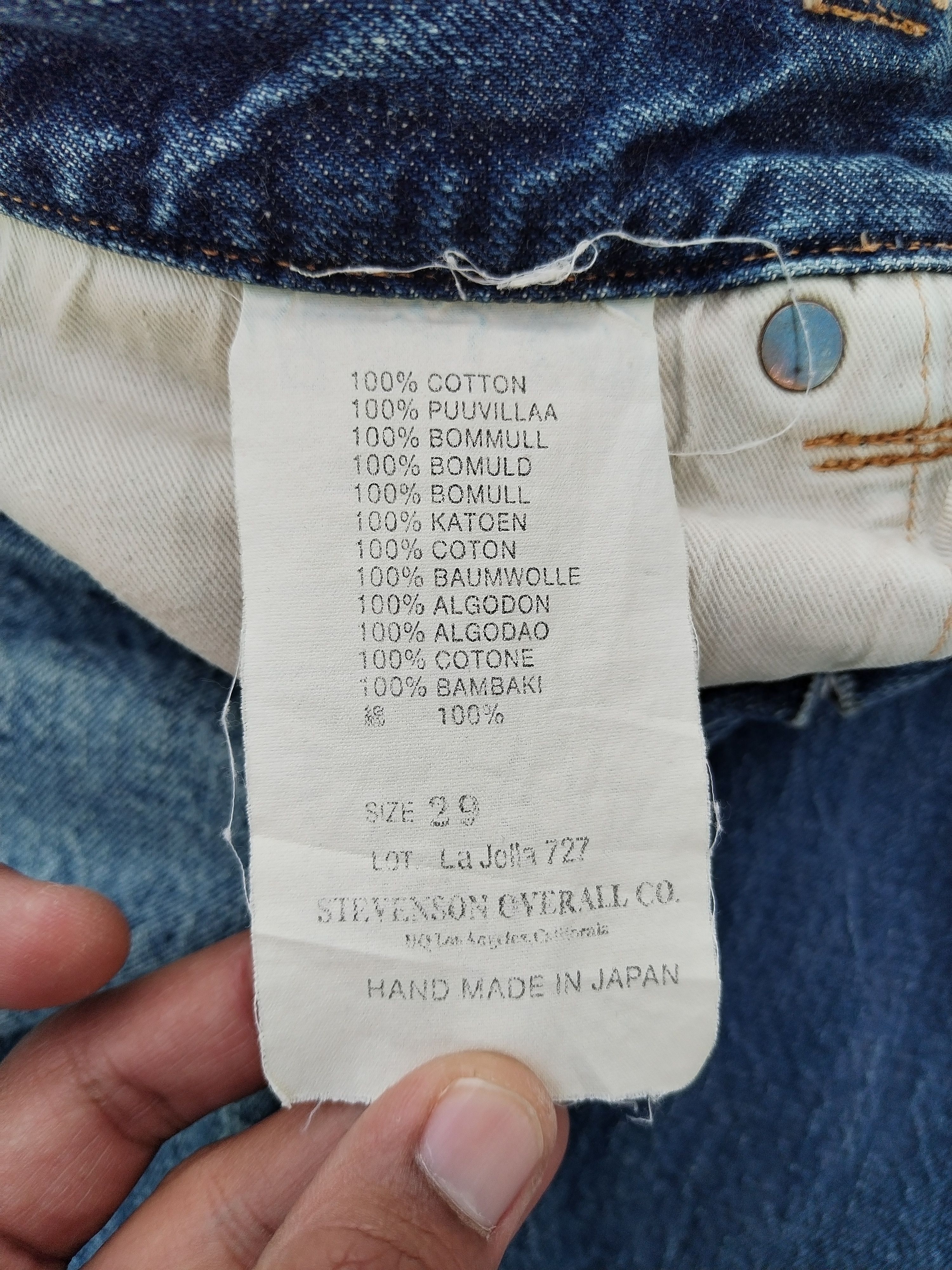 Stevenson Overall Co. Stevenson Overall Co La Jolla 727 Selvedge Denim Size US 29 - 12 Thumbnail