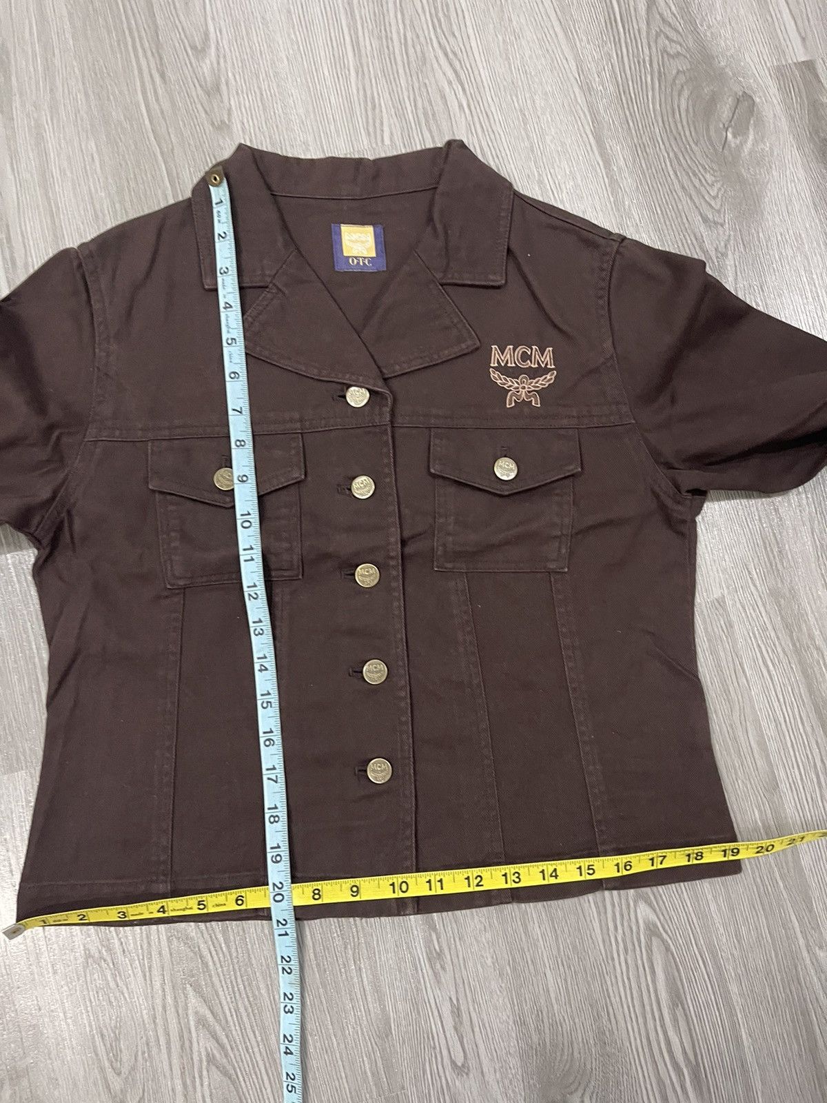 MCM × Vintage Steals🔥🔥MCM Chest Embroidery Logo Trucker Denim Jacket Size M / US 6-8 / IT 42-44 - 9 Thumbnail