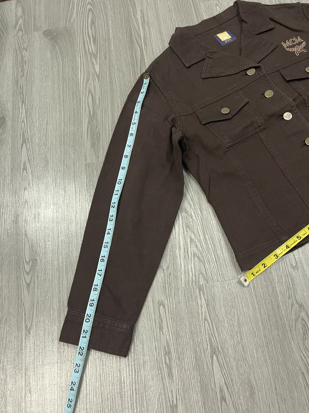 MCM × Vintage Steals🔥🔥MCM Chest Embroidery Logo Trucker Denim Jacket Size M / US 6-8 / IT 42-44 - 10 Thumbnail