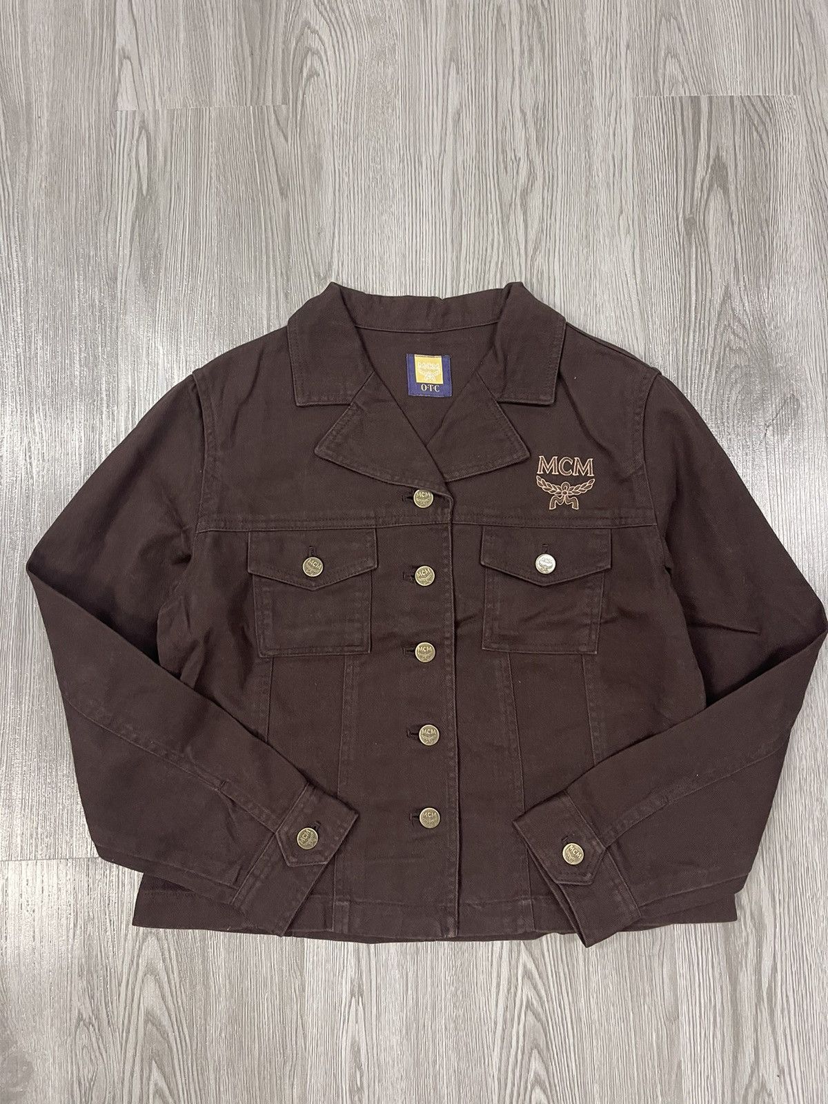 MCM × Vintage Steals🔥🔥MCM Chest Embroidery Logo Trucker Denim Jacket Size M / US 6-8 / IT 42-44 - 2 Thumbnail