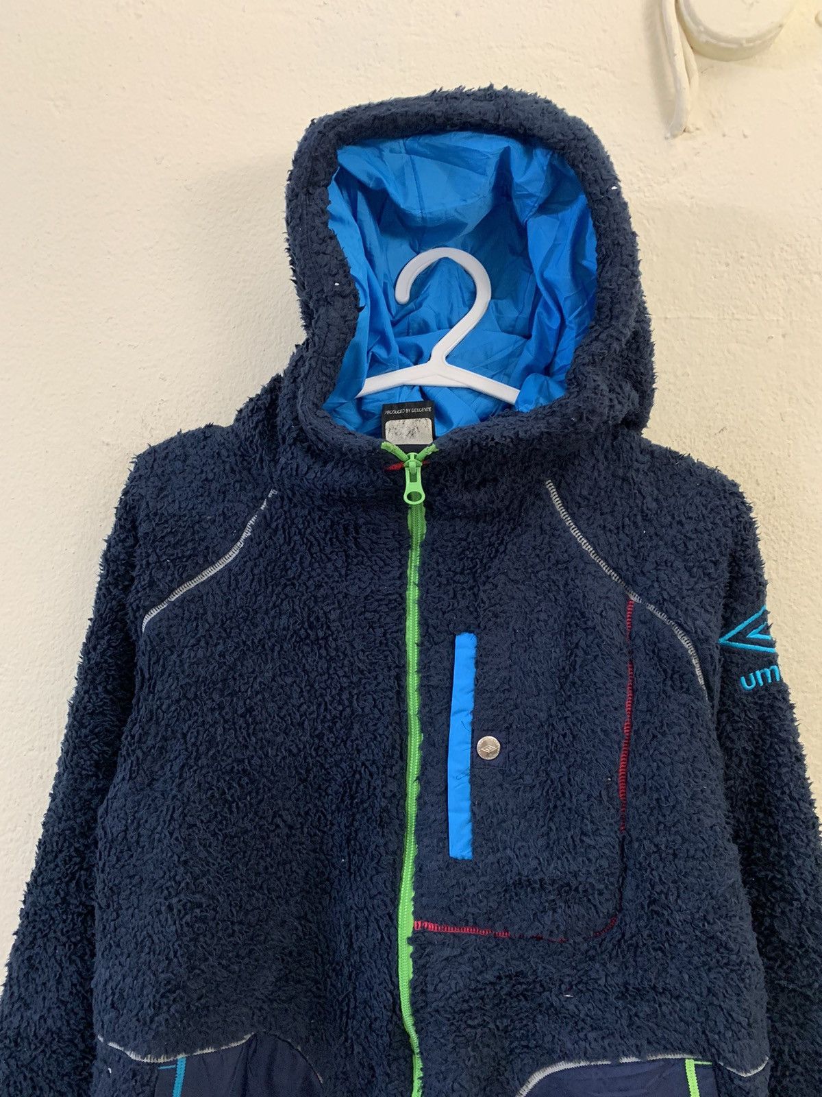 Umbro Vintage Umbro Fleece Sherpa Colour Block Jacket Size US M / EU 48-50 / 2 - 4 Thumbnail