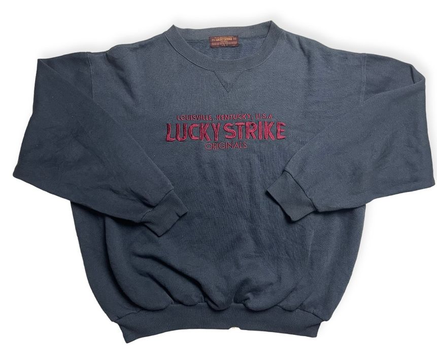 Vintage Rare ! Vintage Lucky Strike Louisville Usa Sweatshirt