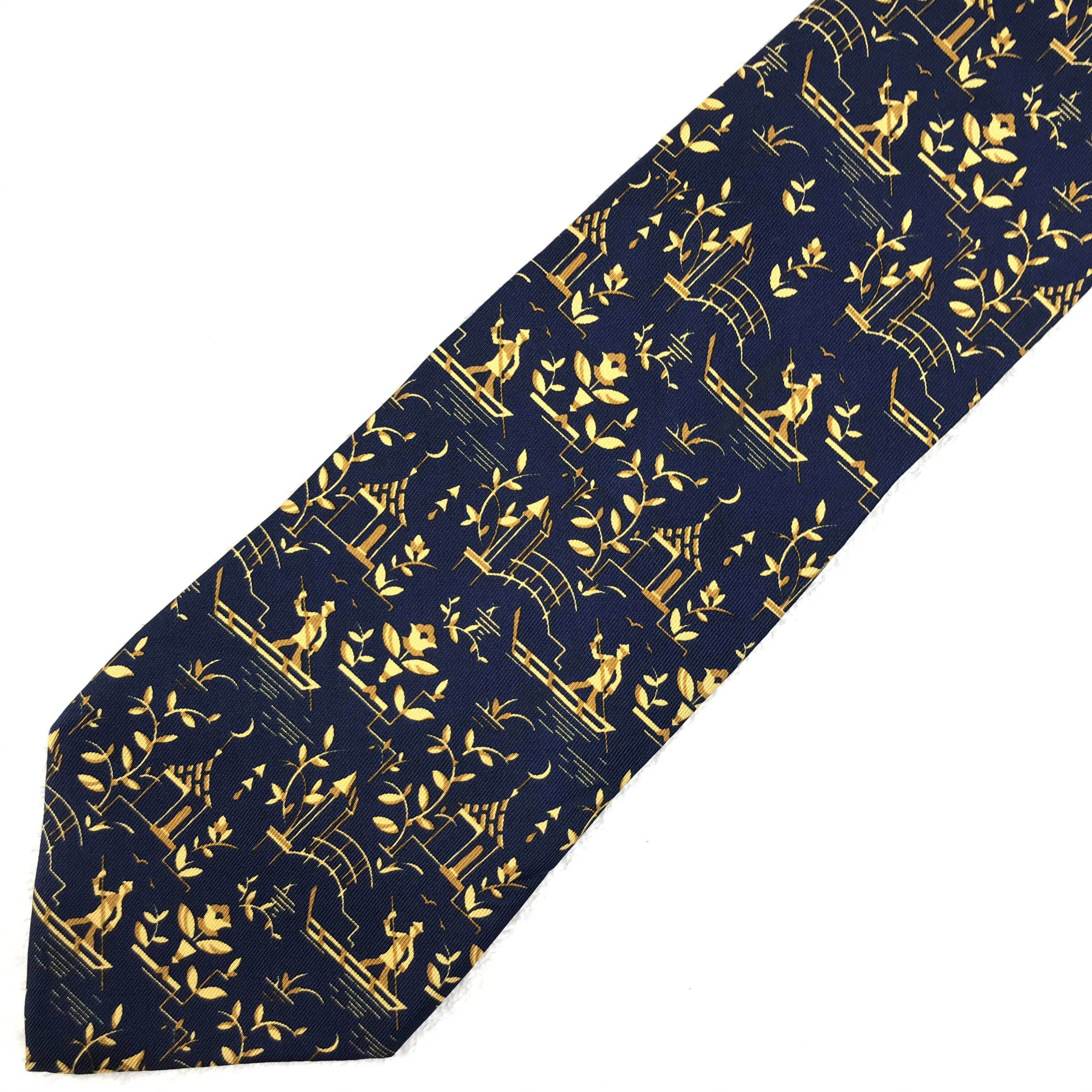 Designer × Salvatore Ferragamo × Vintage SF207 Vintage Salvatore Ferragamo Neck tie Pure Silk Size ONE SIZE - 8 Thumbnail