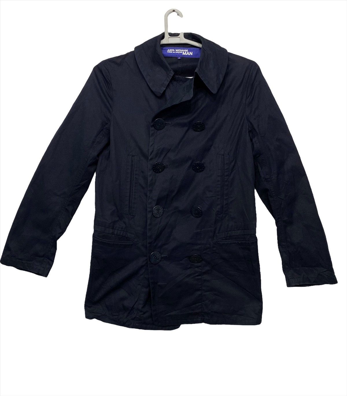 Comme des Garcons Vintage AD2003 double coller navy blue junya watanabe jacket Size US M / EU 48-50 / 2 - 1 Thumbnail