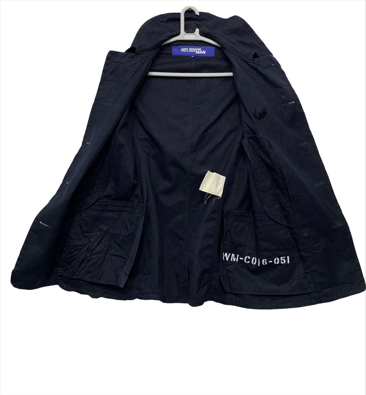 Comme des Garcons Vintage AD2003 double coller navy blue junya watanabe jacket Size US M / EU 48-50 / 2 - 3 Thumbnail