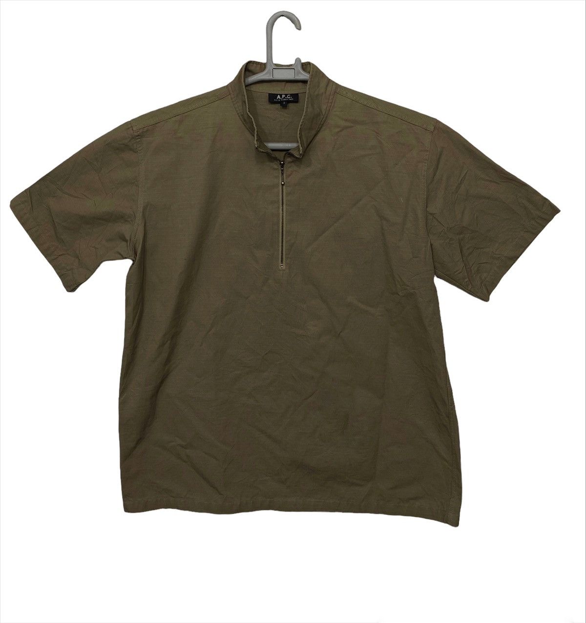Half zipper Short sleeve Apc shirt