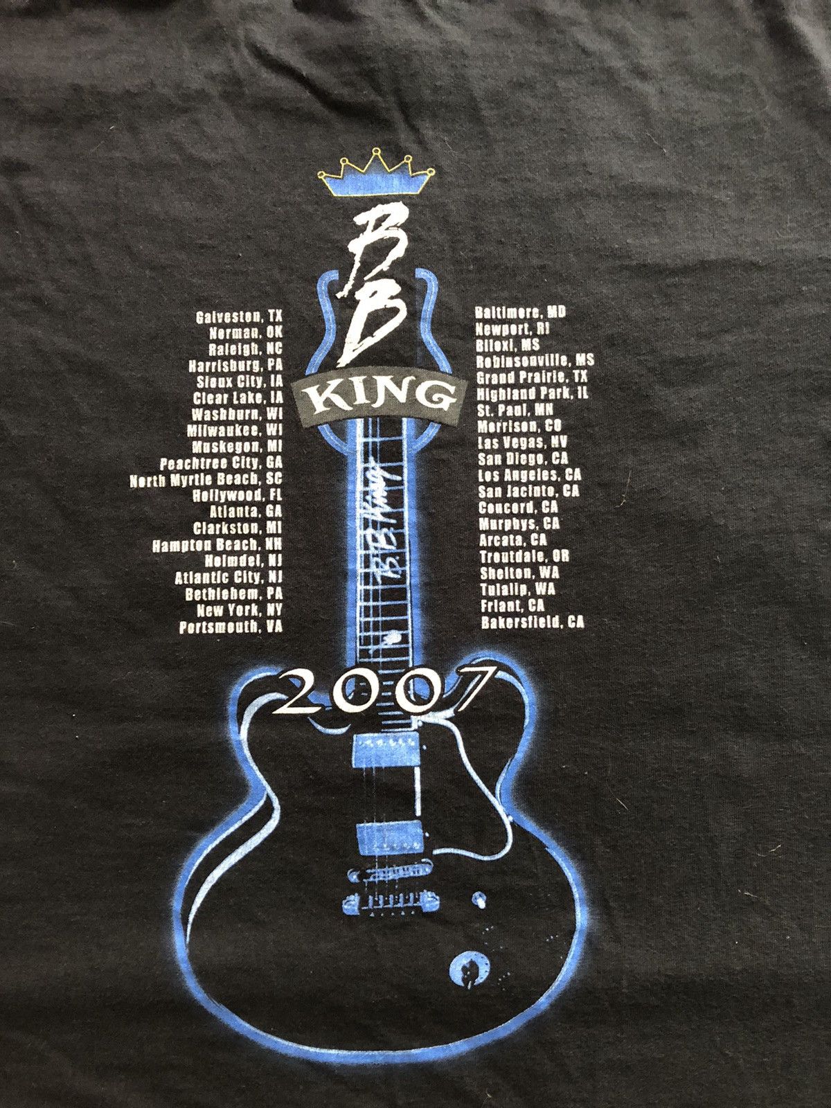 Band Tees × Vintage Vintage BB King 2007 Tour Fullprint Tee Size US M / EU 48-50 / 2 - 7 Thumbnail