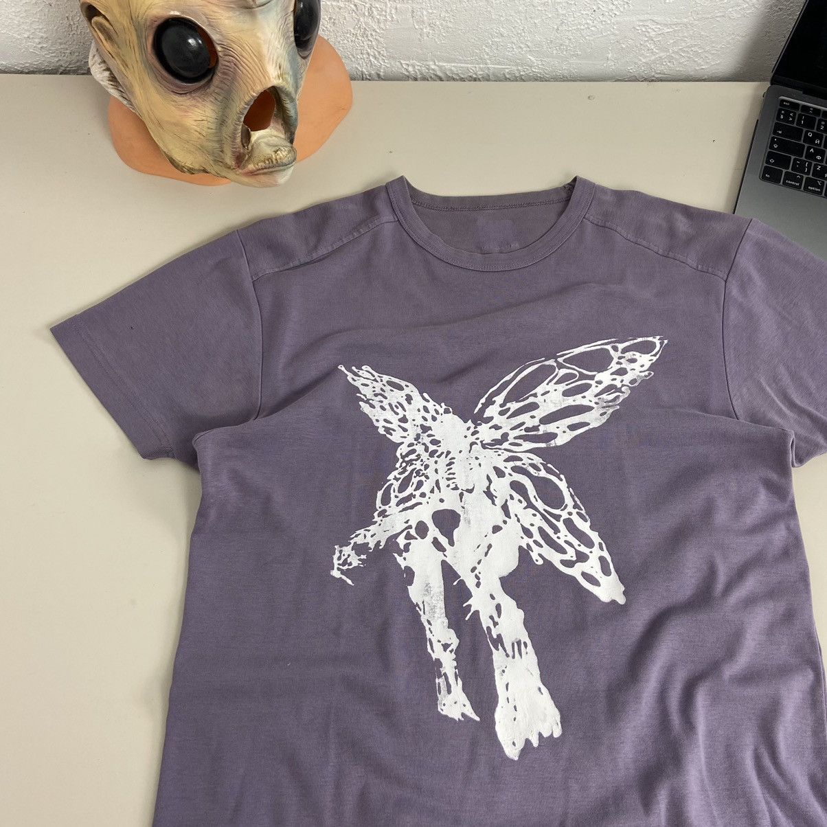 Vintage CHIMERA CYBERPUNK BUTTERFLY Y2K BOXY TEE Size US M / EU 48-50 / 2 - 2 Thumbnail