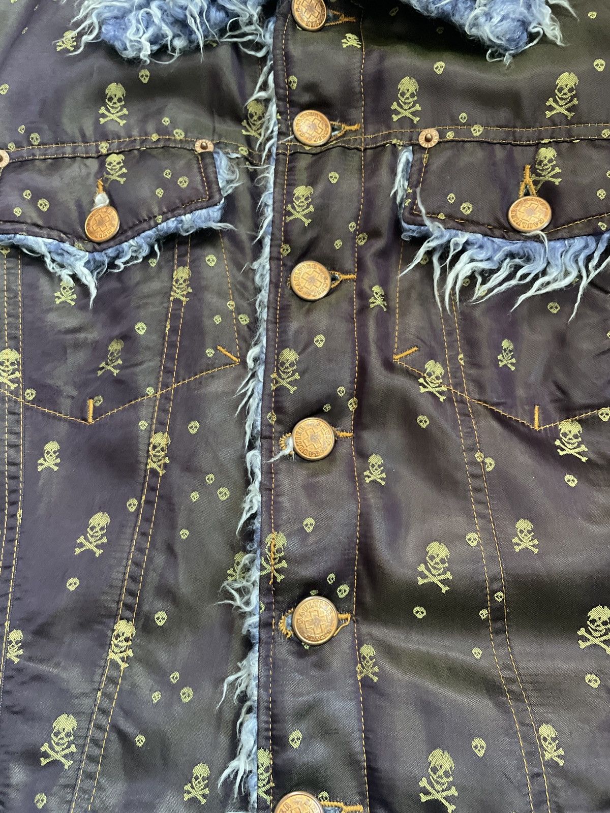 JEAN PAUL GAULTIER iconic 90s skulls jacket