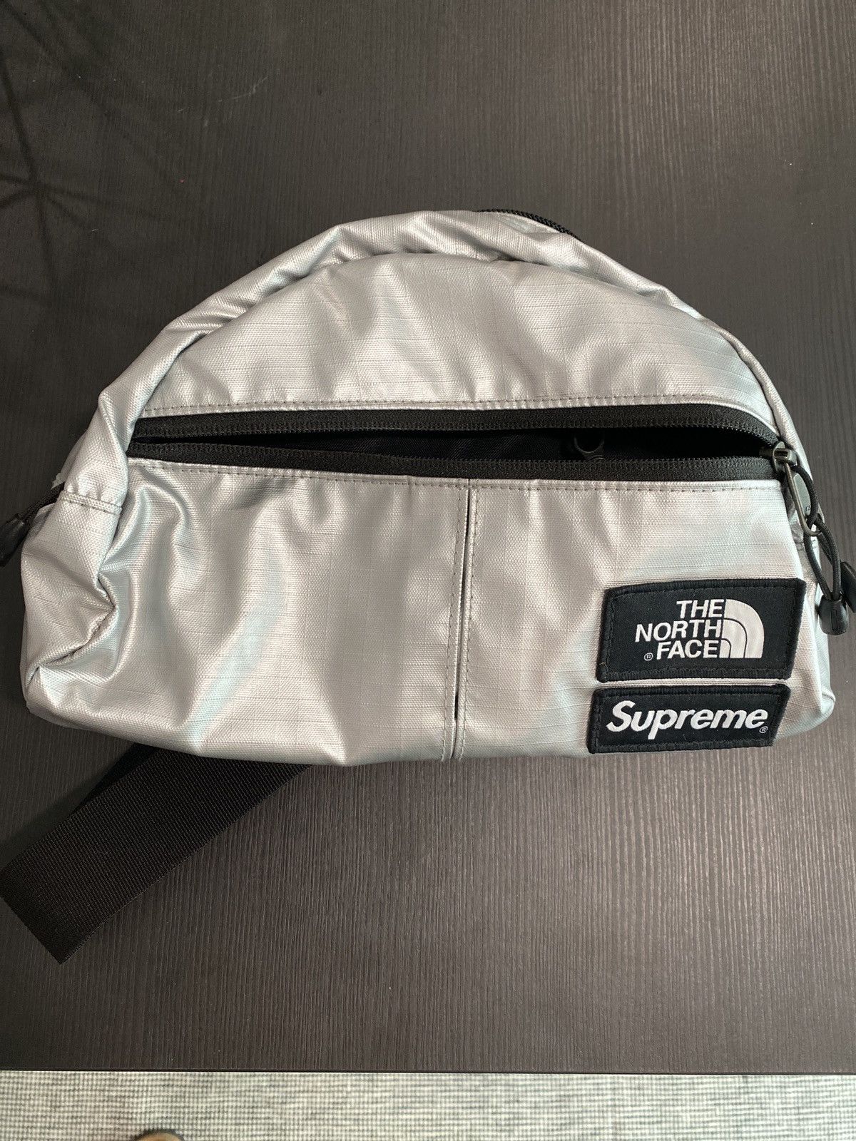 Supreme Supreme x the north face silver waist bag | Grailed