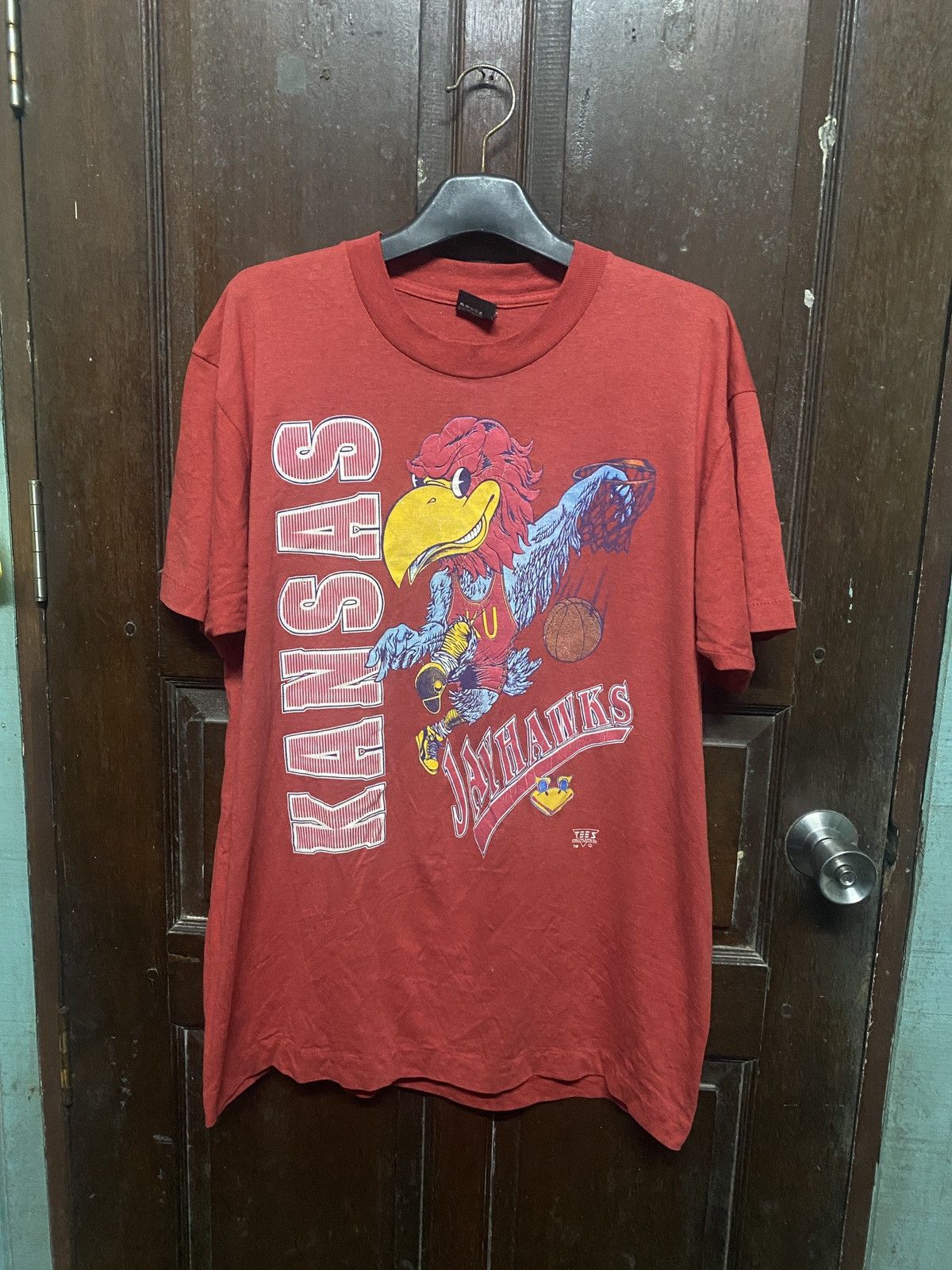 Vintage HOLLY GRAIL VINTAGE 90s KANSAS JAY HAWKS BASKETBALL Size US XL / EU 56 / 4 - 1 Thumbnail