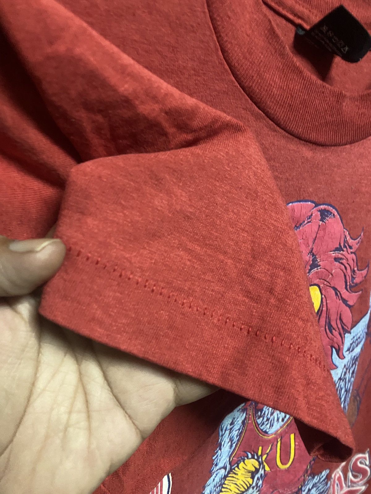 Vintage HOLLY GRAIL VINTAGE 90s KANSAS JAY HAWKS BASKETBALL Size US XL / EU 56 / 4 - 4 Thumbnail