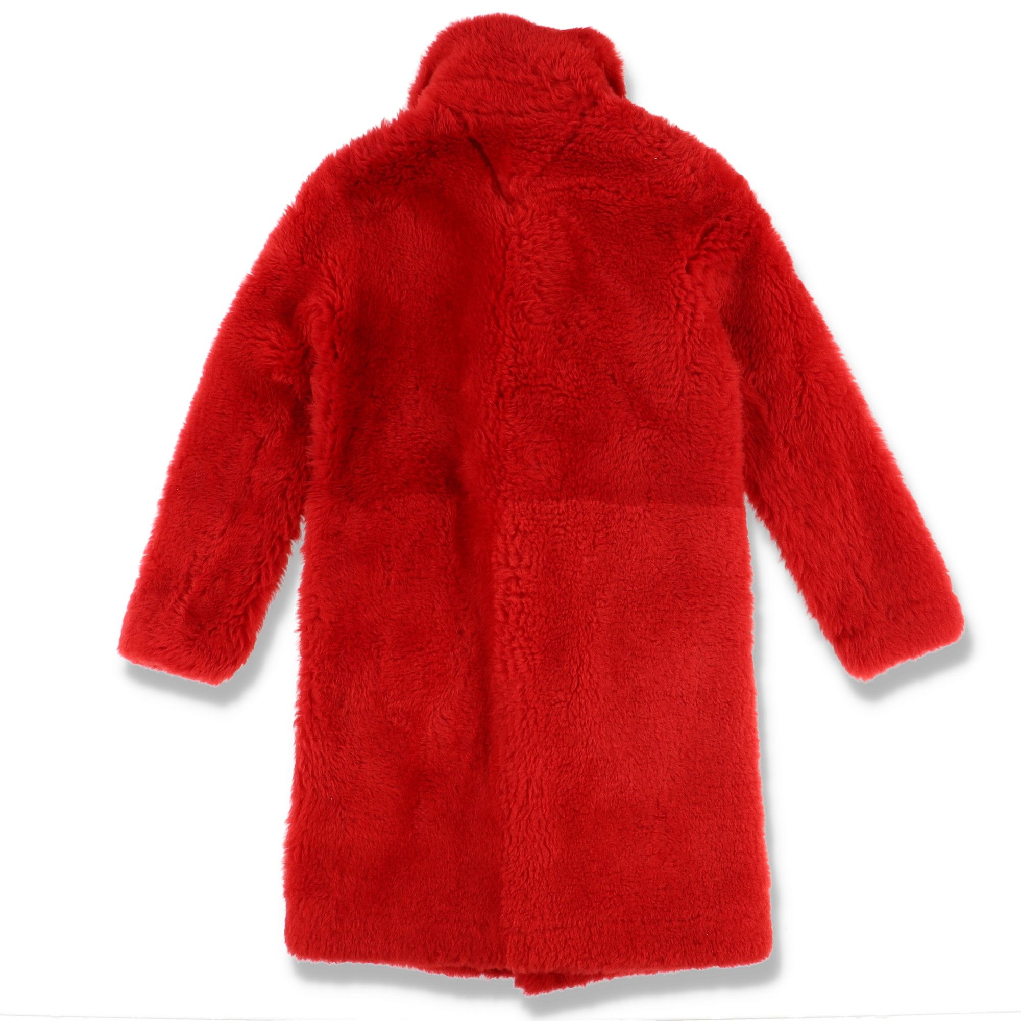 Bottega Veneta Red Teddy Shearling Coat Size XXS / US 00 / IT 34 - 5 Thumbnail