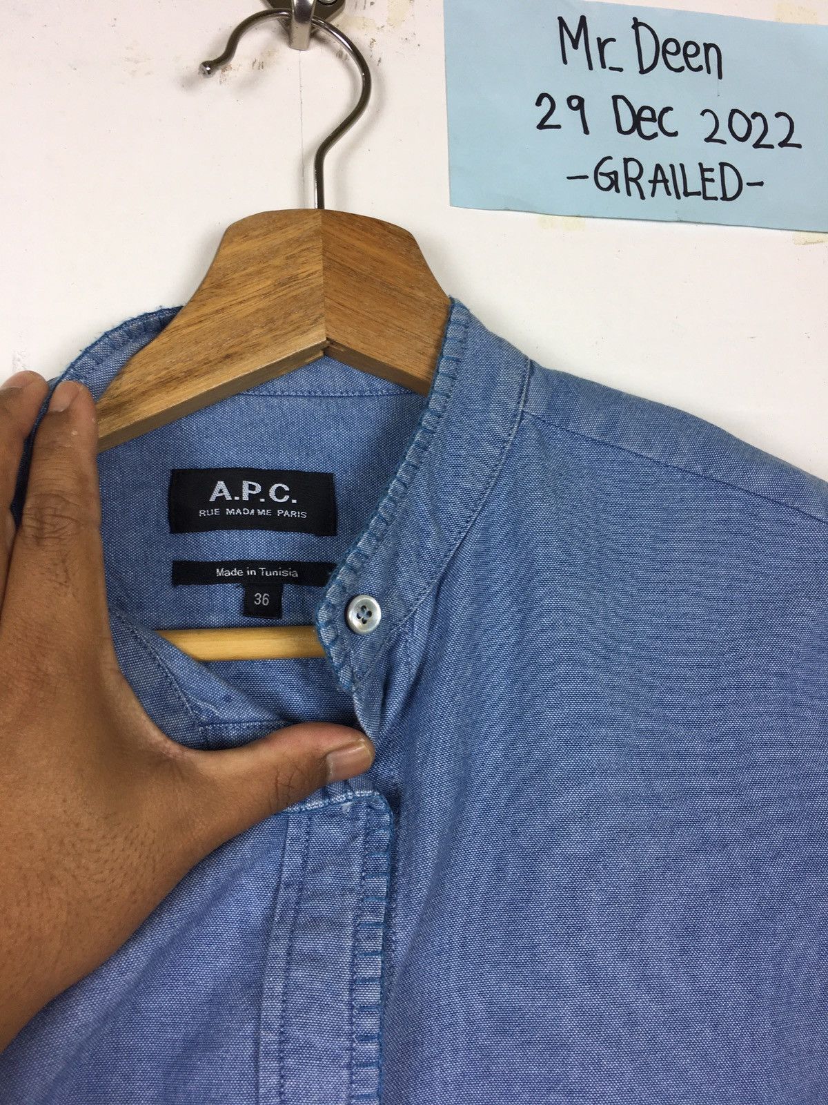 A.P.C. Rare Vintage A.P.C Jeans Button Long Sleeve Shirt Size M / US 6-8 / IT 42-44 - 6 Thumbnail