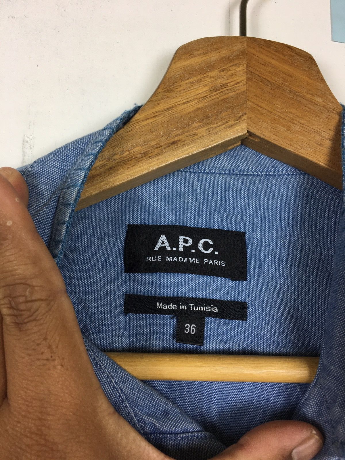 A.P.C. Rare Vintage A.P.C Jeans Button Long Sleeve Shirt Size M / US 6-8 / IT 42-44 - 7 Thumbnail