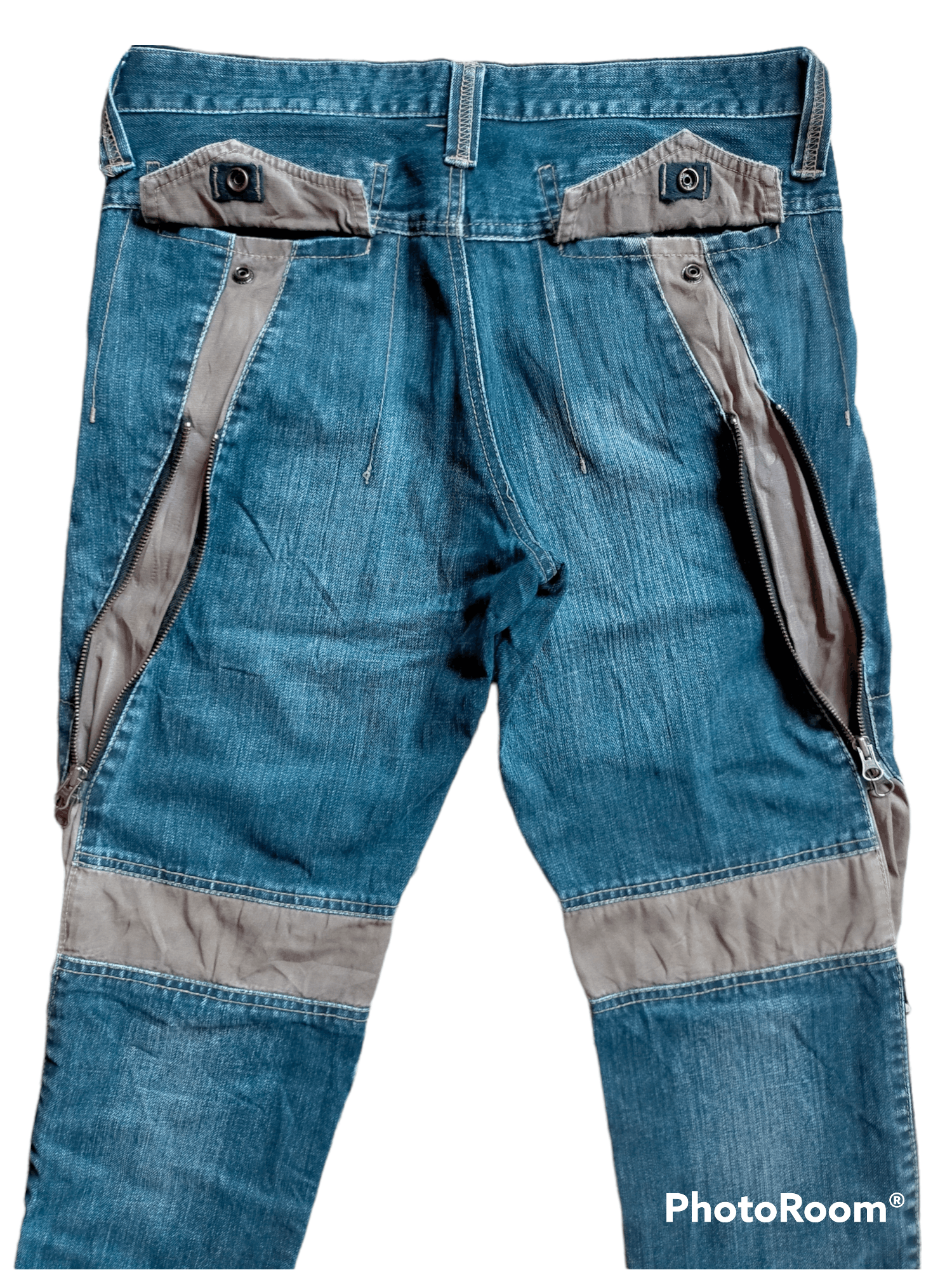 Japanese Brand PPFM Multizipped denim Pants Size US 34 / EU 50 - 5 Thumbnail