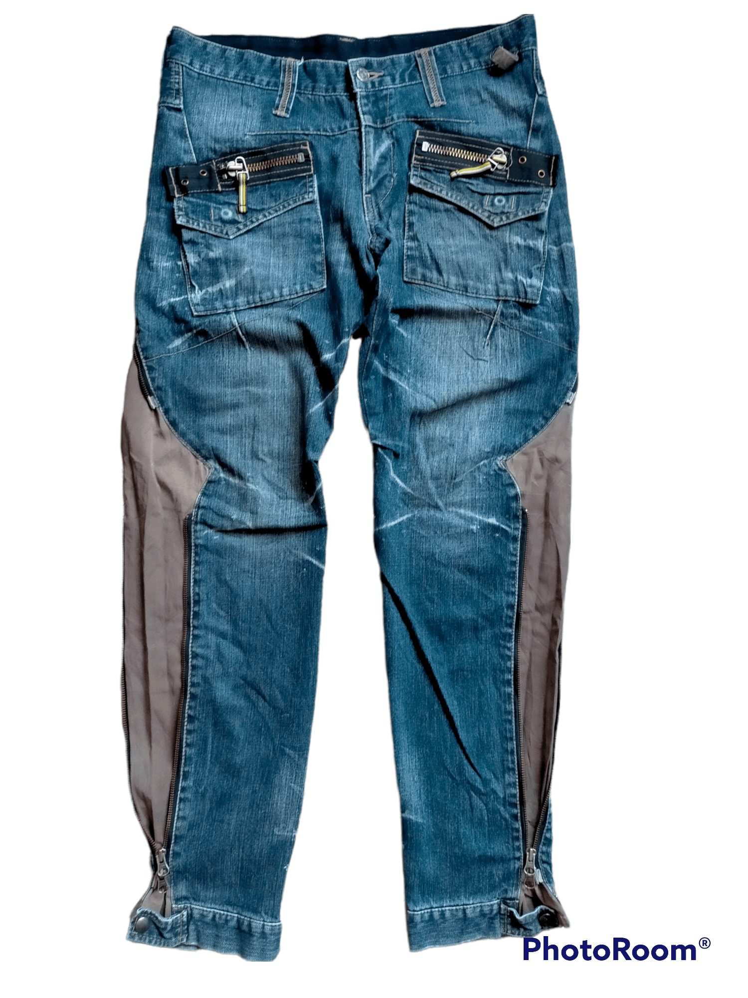 Japanese Brand PPFM Multizipped denim Pants Size US 34 / EU 50 - 8 Thumbnail