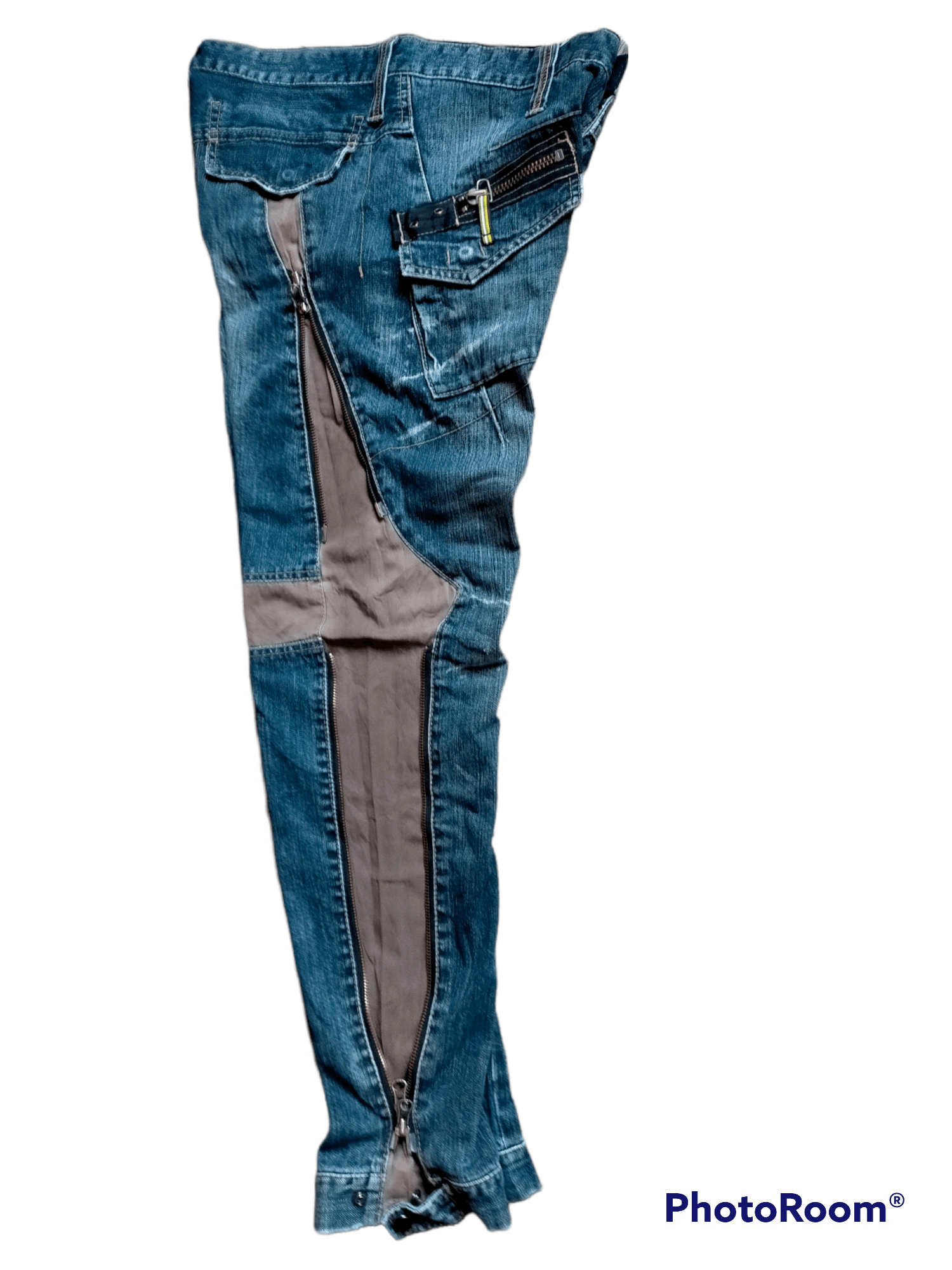Japanese Brand PPFM Multizipped denim Pants Size US 34 / EU 50 - 7 Thumbnail