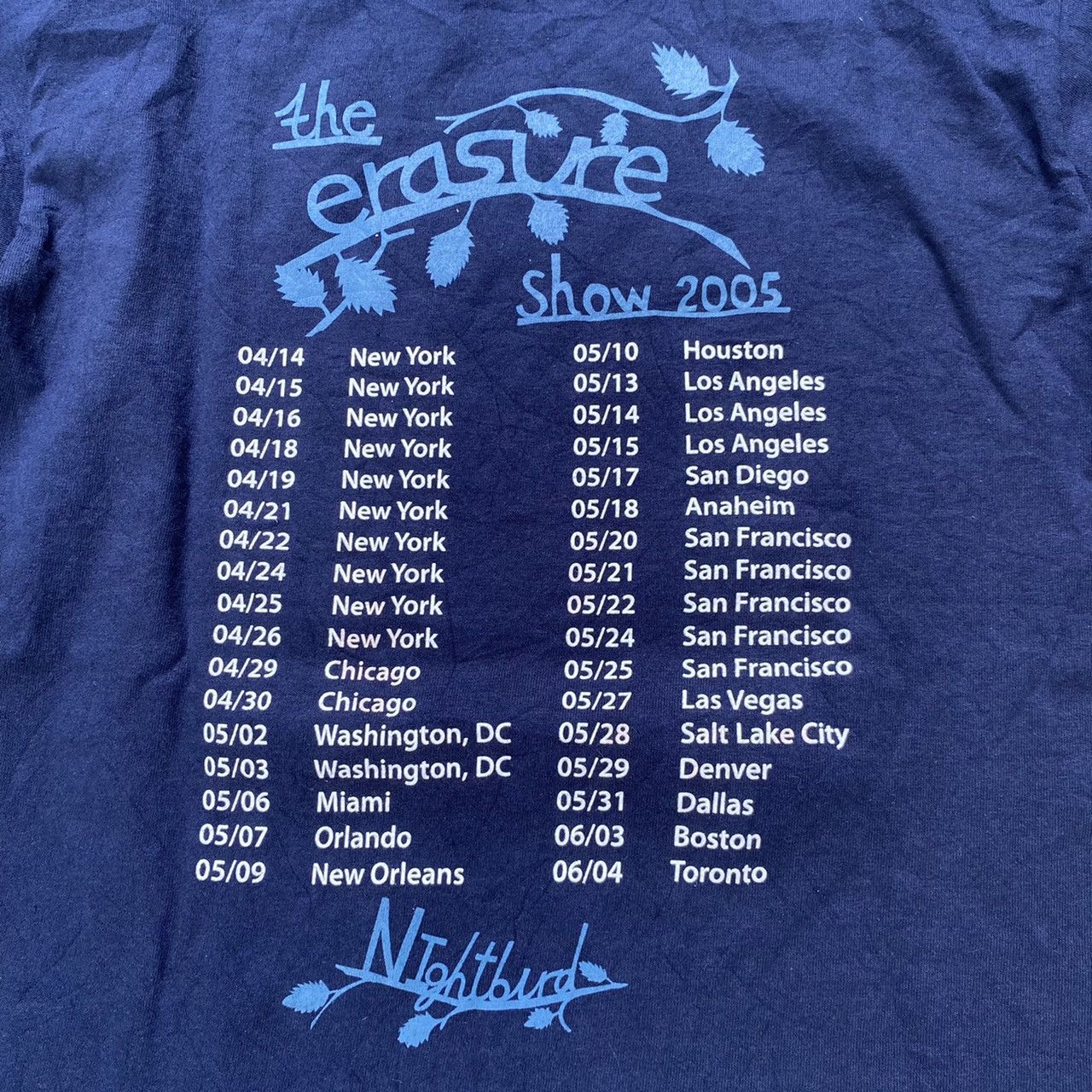 Band Tees Vintage Y2K Erasure Tour Promo Shirt Size US S / EU 44-46 / 1 - 5 Thumbnail