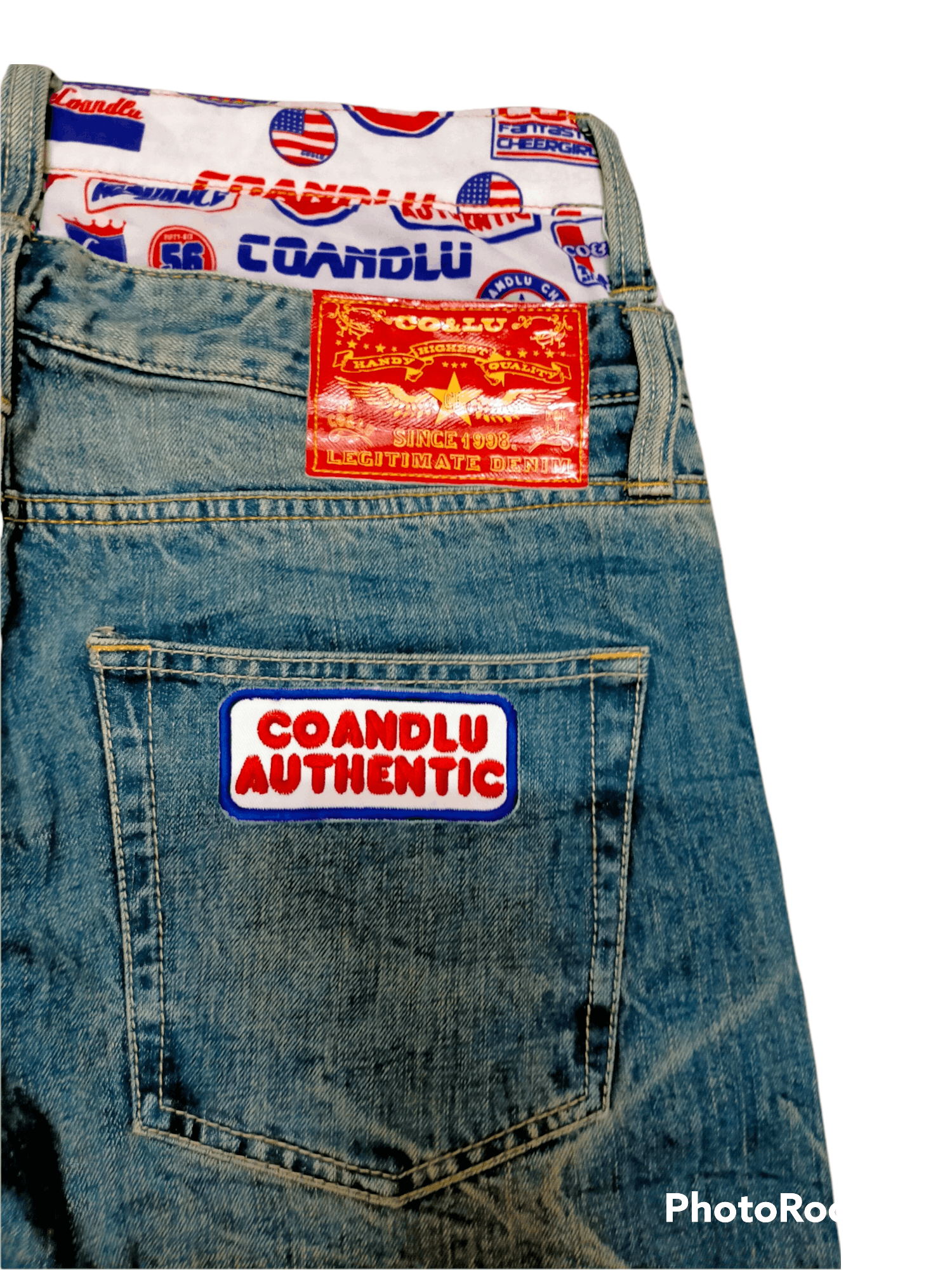 Hysteric Glamour CO&LU Double Waist Patchwork Denim Size US 32 / EU 48 - 7 Thumbnail