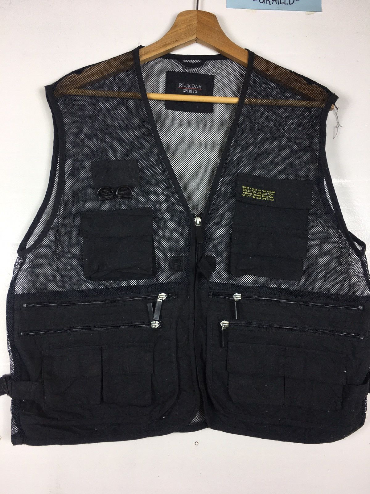 Japanese Brand Rare Vintage Ruck DAM Spirits Net Vest Size US M / EU 48-50 / 2 - 4 Thumbnail
