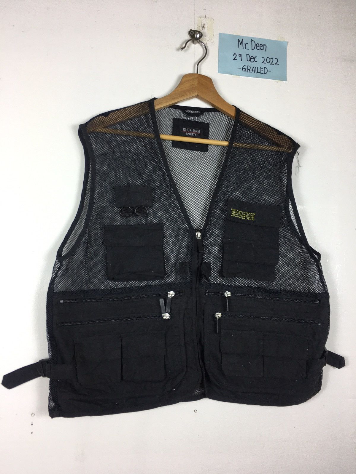 Rare Vintage Ruck DAM Spirits Net Vest