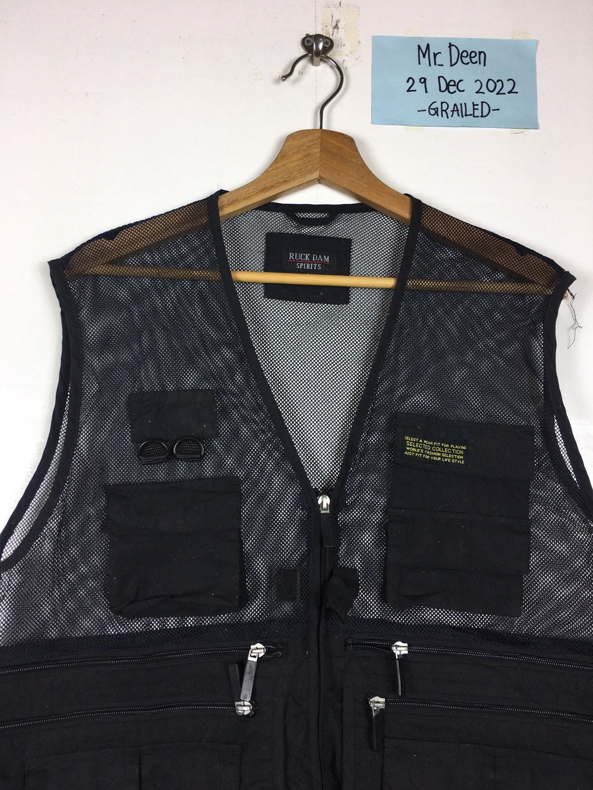 Japanese Brand Rare Vintage Ruck DAM Spirits Net Vest Size US M / EU 48-50 / 2 - 5 Thumbnail