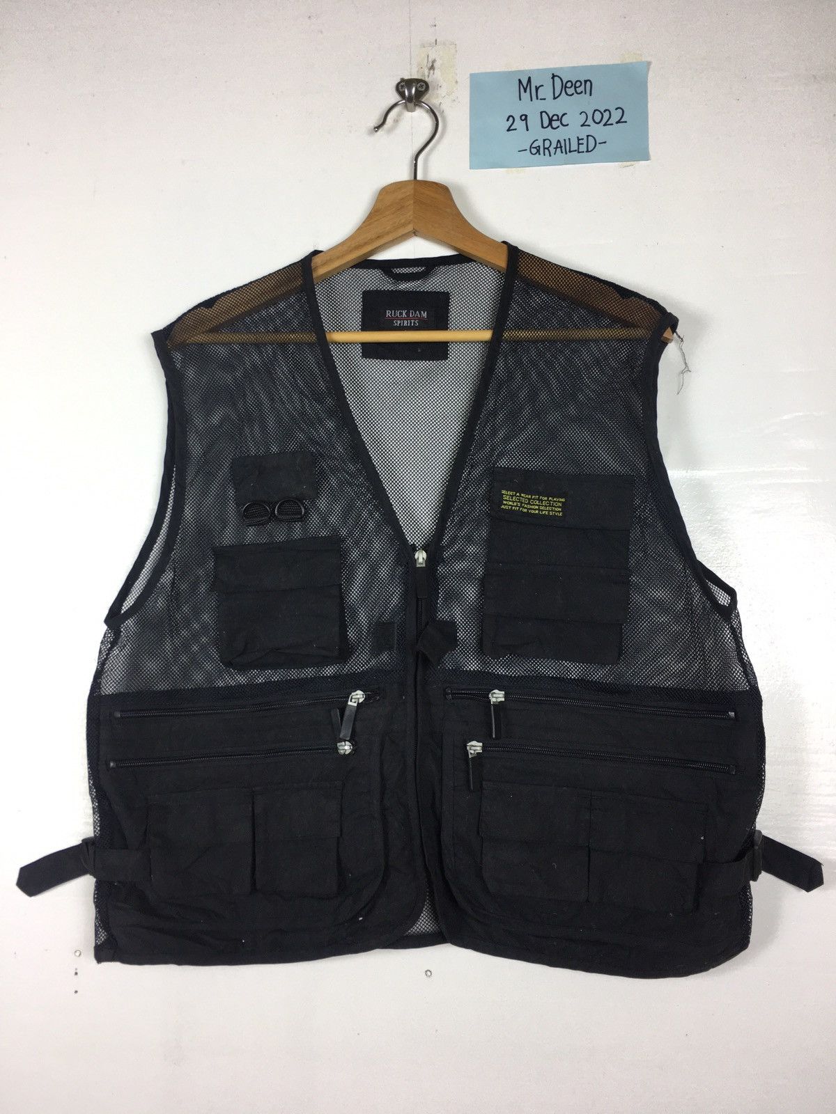 Japanese Brand Rare Vintage Ruck DAM Spirits Net Vest Size US M / EU 48-50 / 2 - 3 Thumbnail