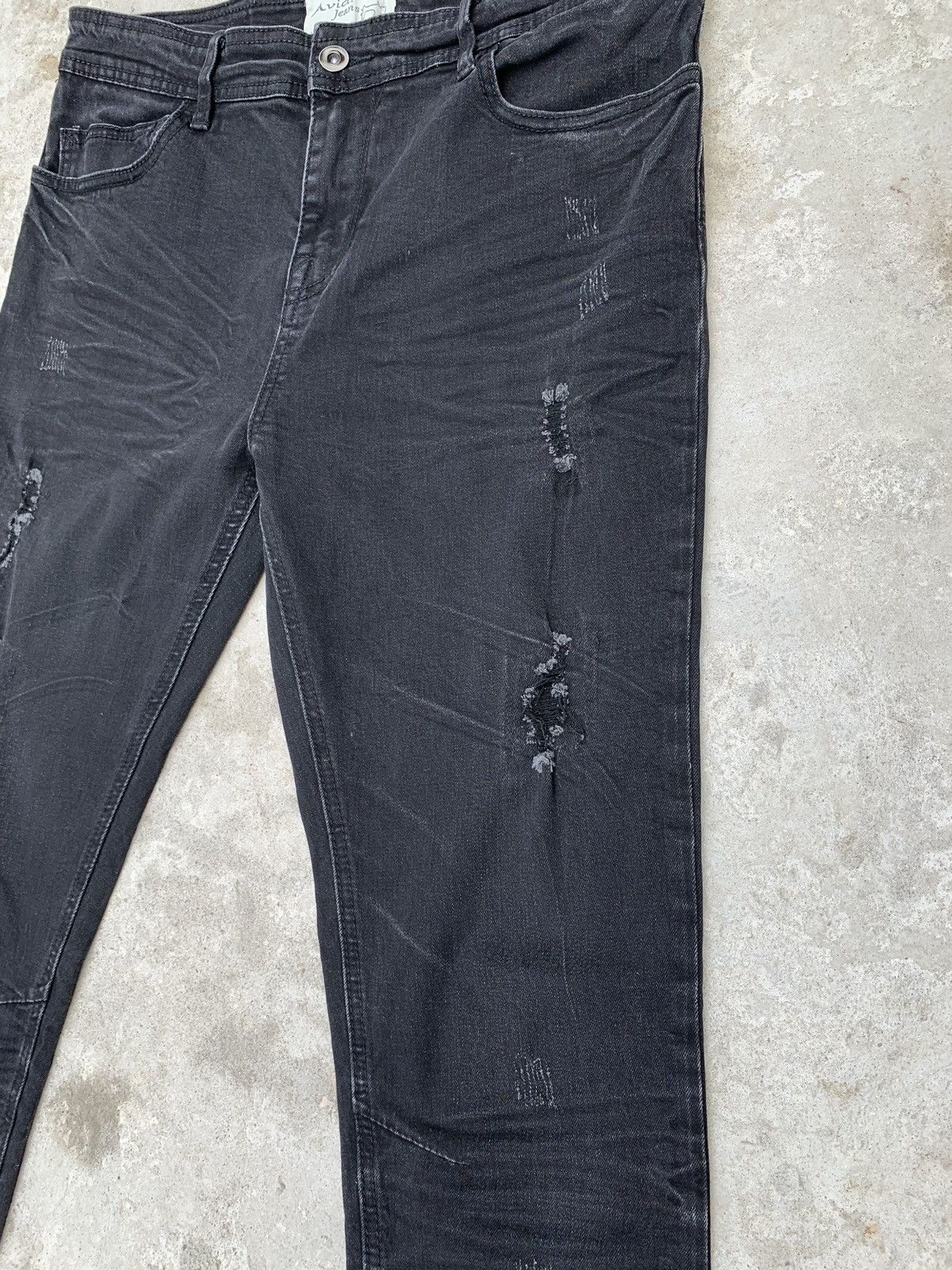 Japanese Brand Distressed Avid Jeans Skinny Stretch Pants Size US 32 / EU 48 - 9 Thumbnail