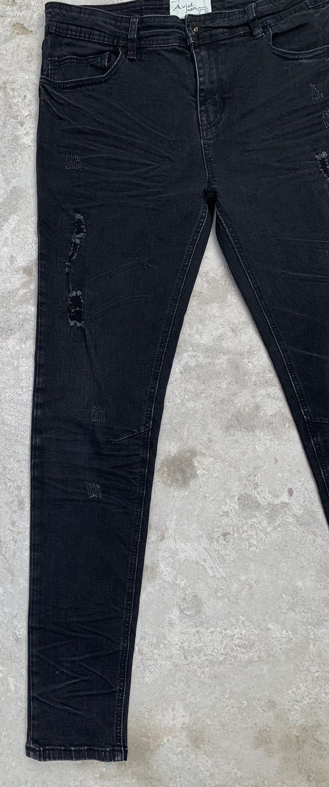 Japanese Brand Distressed Avid Jeans Skinny Stretch Pants Size US 32 / EU 48 - 8 Thumbnail